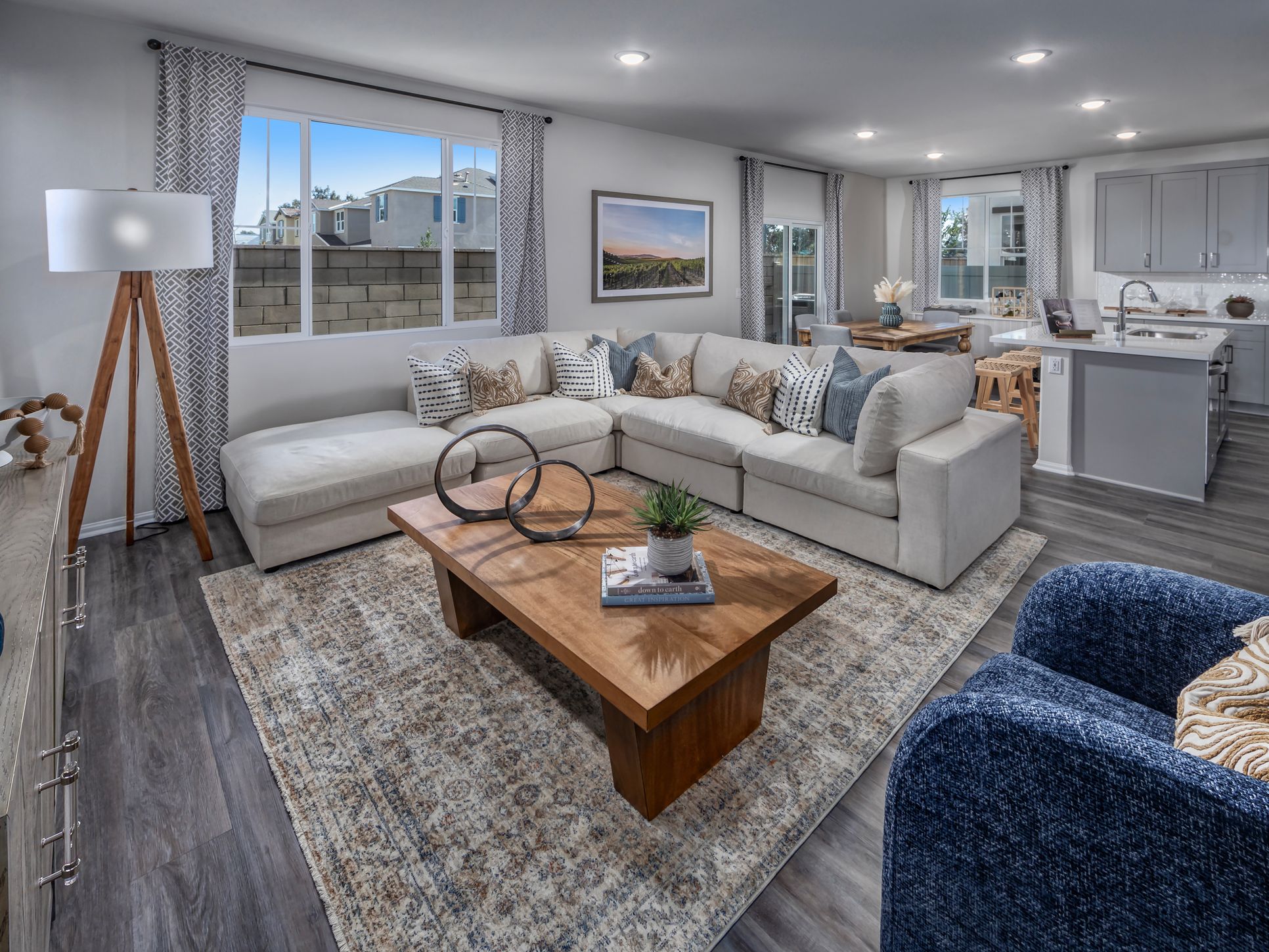 Great room in the 3017 floorplan at a Meritage Homes community in Temecula, CA.:Great room in the 3017 floorplan at a Meritage Homes community in Temecula, CA.