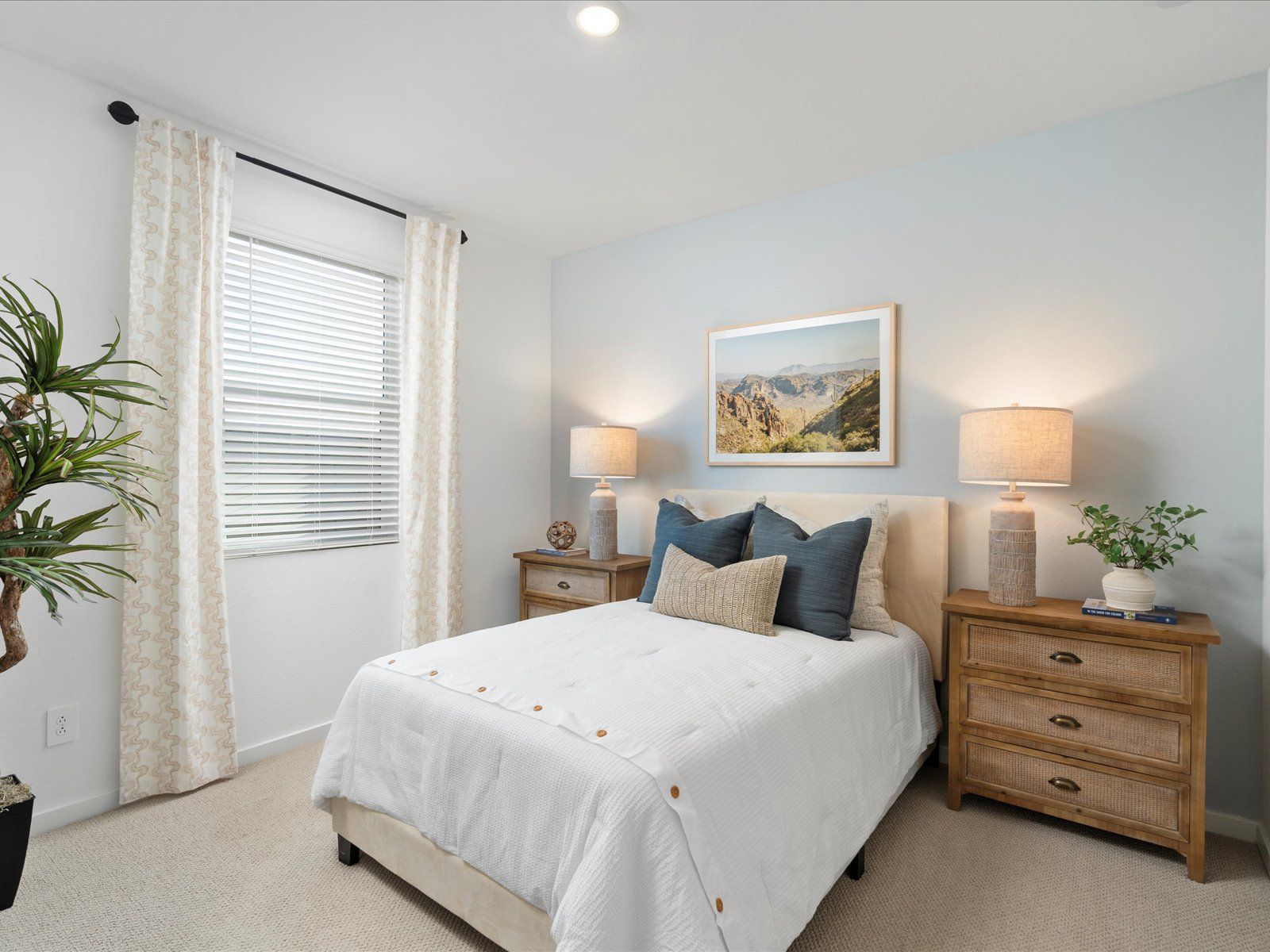 Bedroom:Secondary Bedroom in Bailey Floorplan modeled at El Cidro