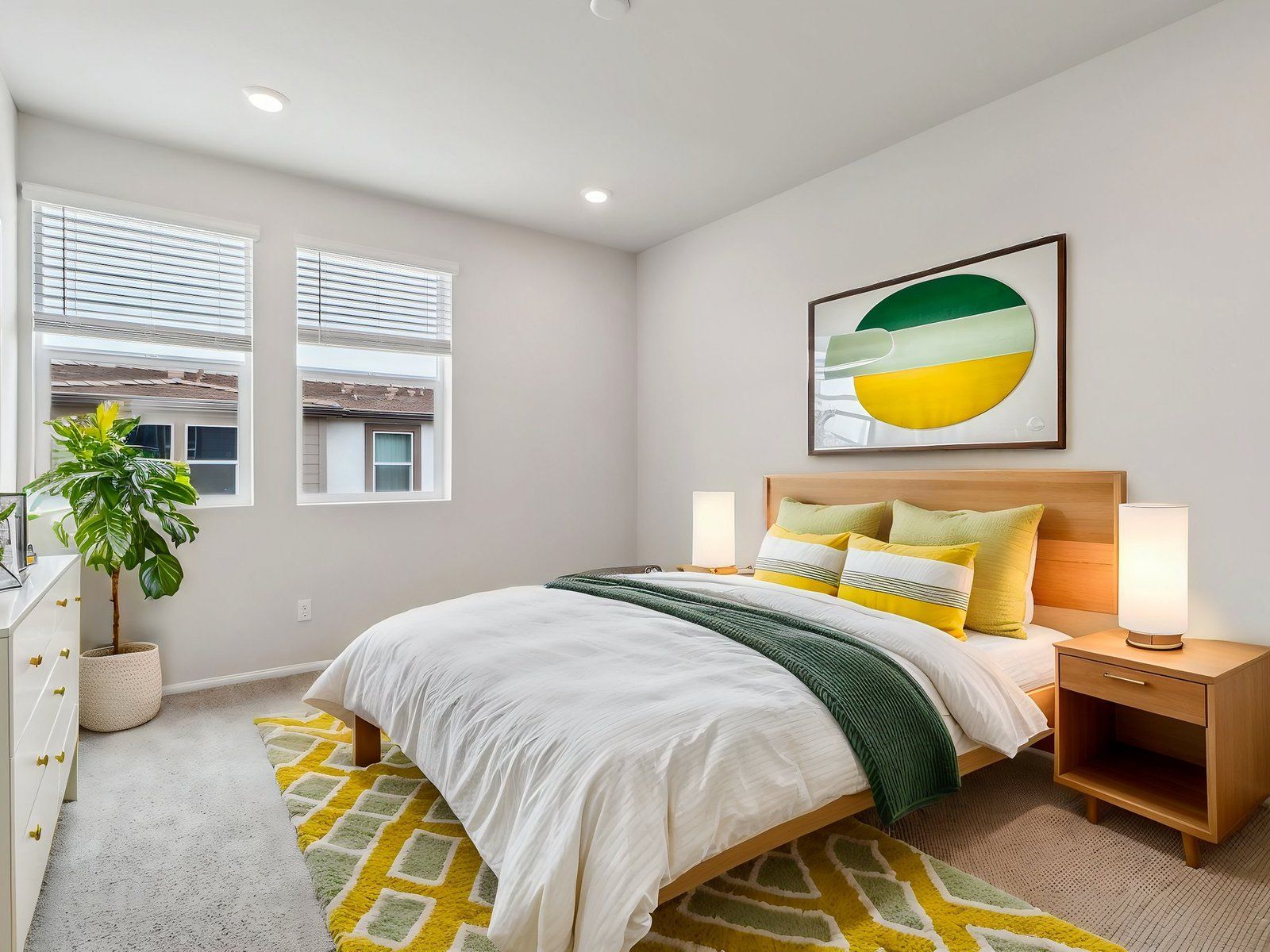 Primary Bedroom:1633 floorplan interior image taken at a Meritage Homes community in Pomona, CA.