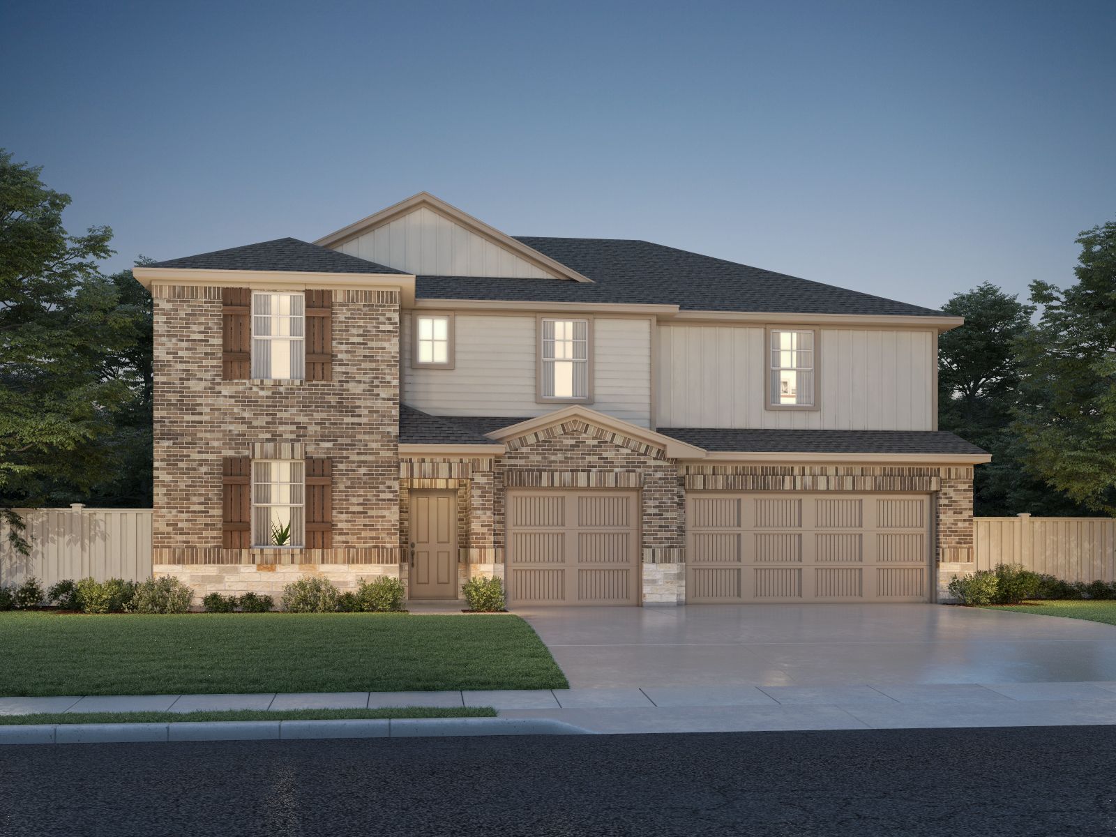 The Revere (570) Floorplan B Elevation Rendering:The Revere (570) Floorplan B Elevation Rendering