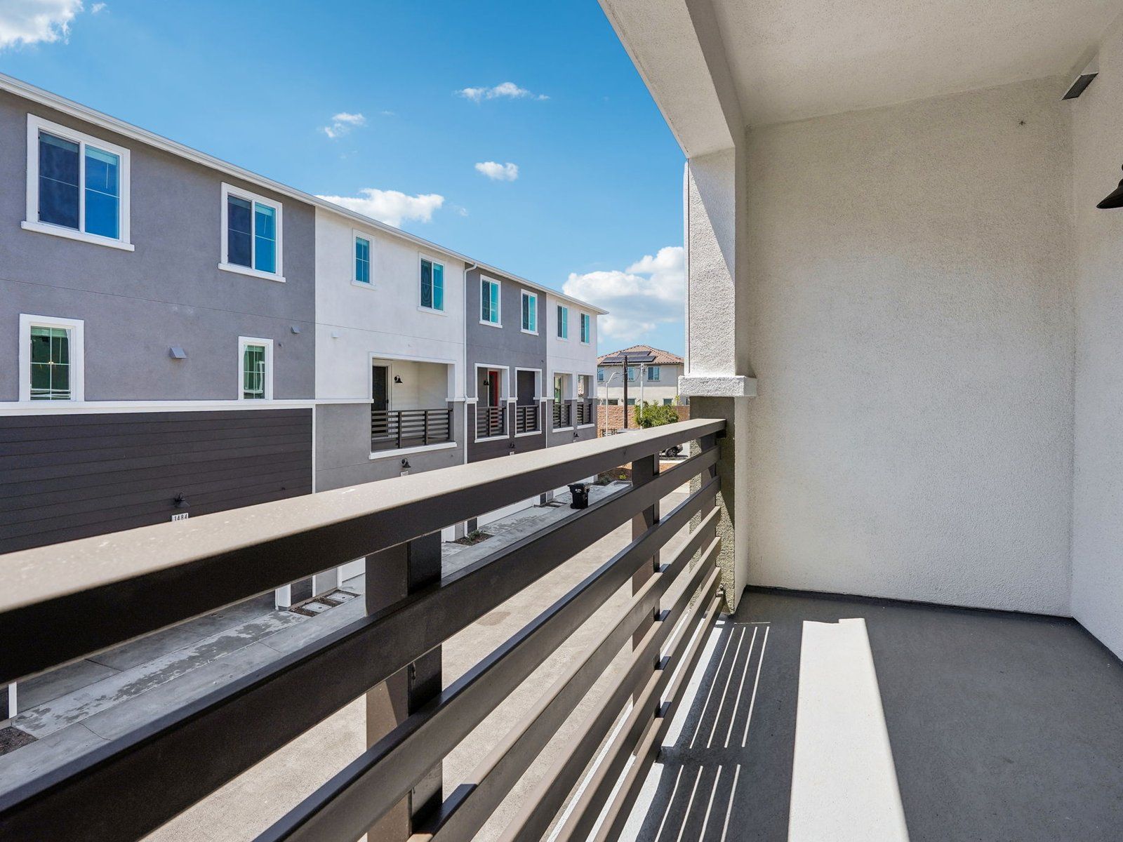 2133 floorplan interior image taken at a Meritage Homes community in San Pedro, CA.:Balcony