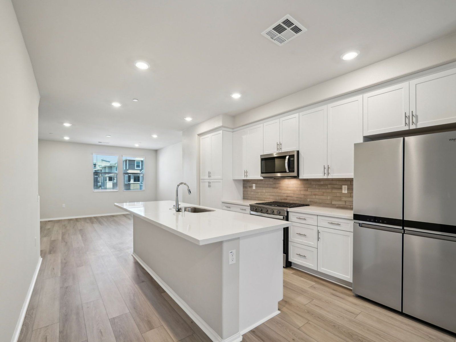 1637 floorplan interior image taken at a Meritage Homes community in Pomona, CA.:Kitchen