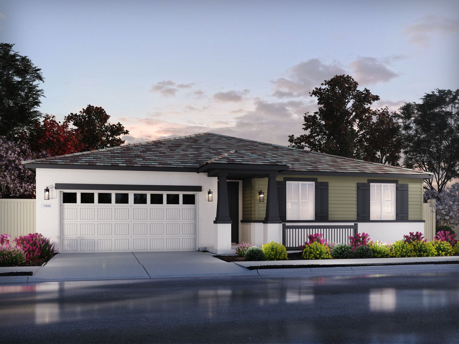 Elevation C:Residence 1