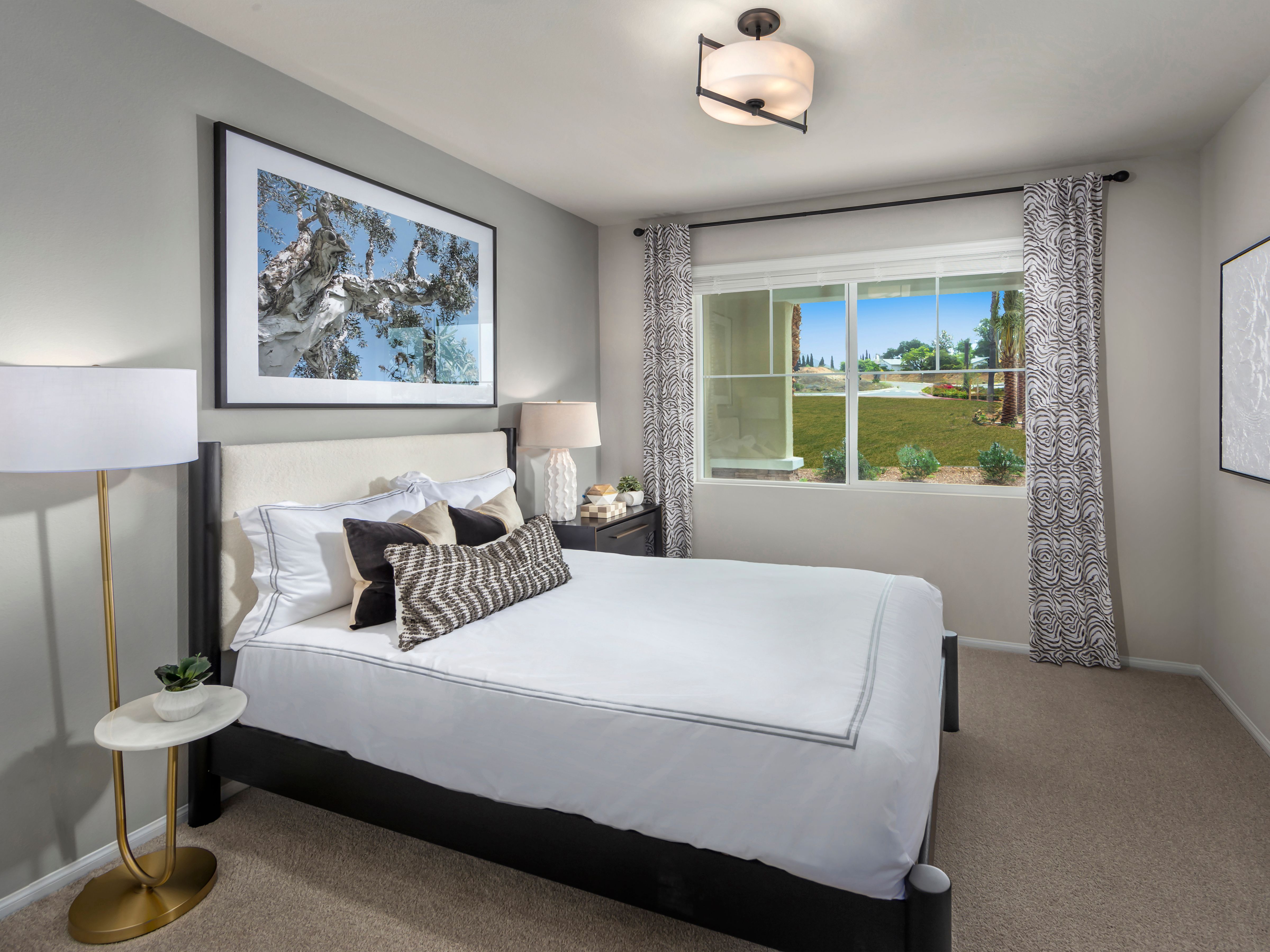 Bedroom:Bedroom in the Residence 3 floorplan at Cielo in San Marcos, CA.