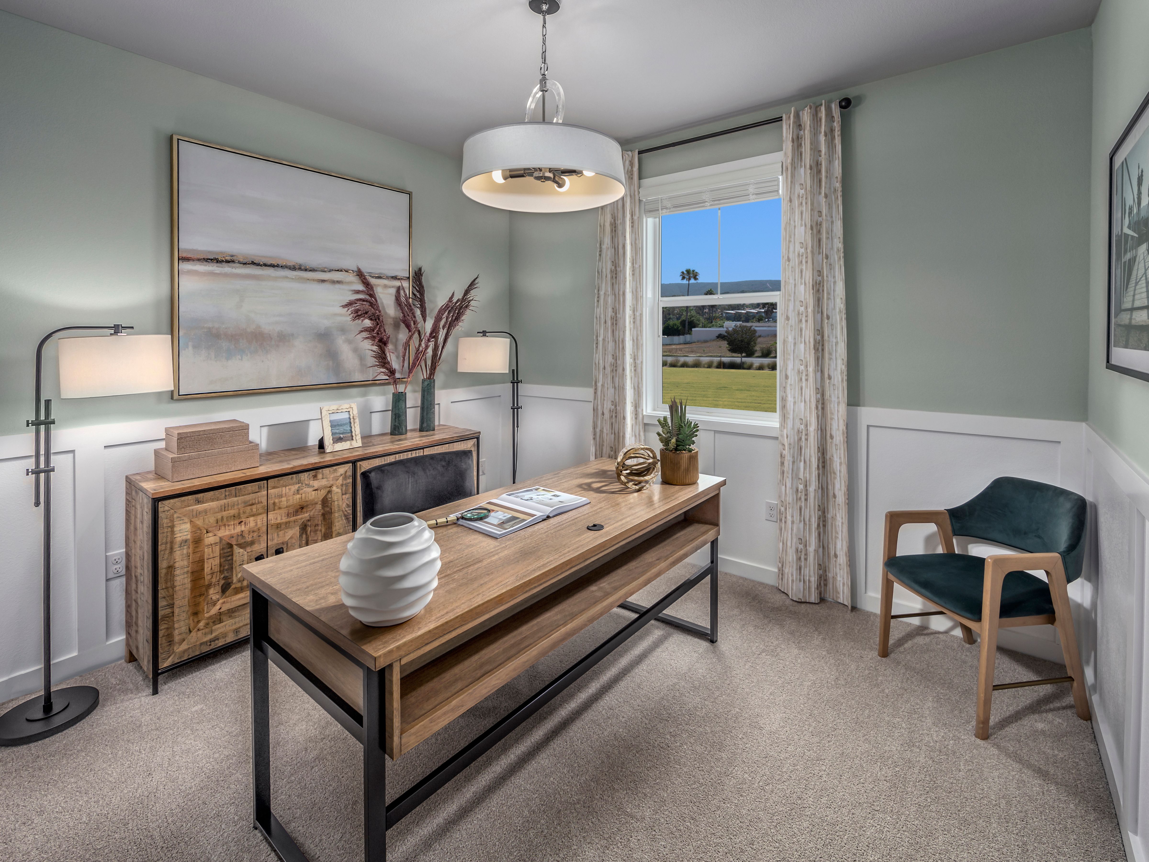 Office:Office in the Residence 2 floorplan at Cielo by Meritage Homes in San Marcos, CA.