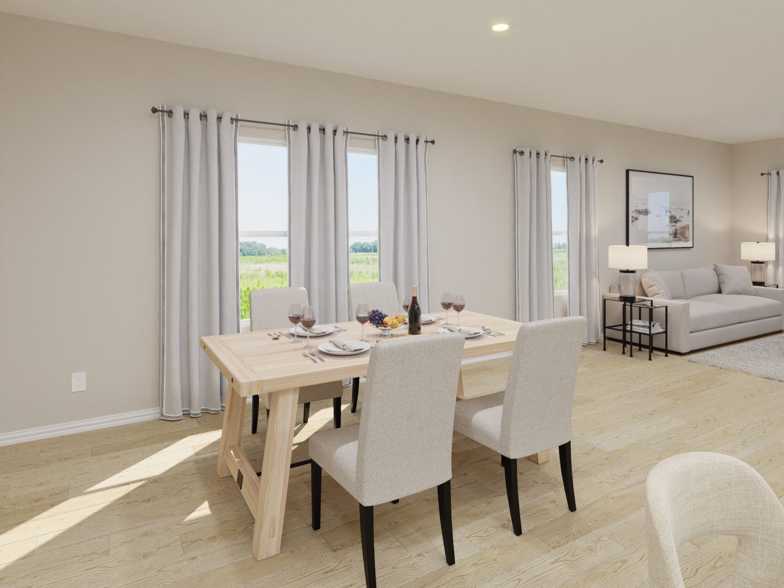 Dining Rendering:The Gateway kitchen.