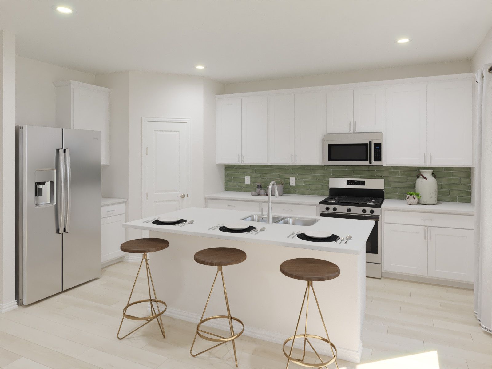 Kitchen:The McCoy kitchen.