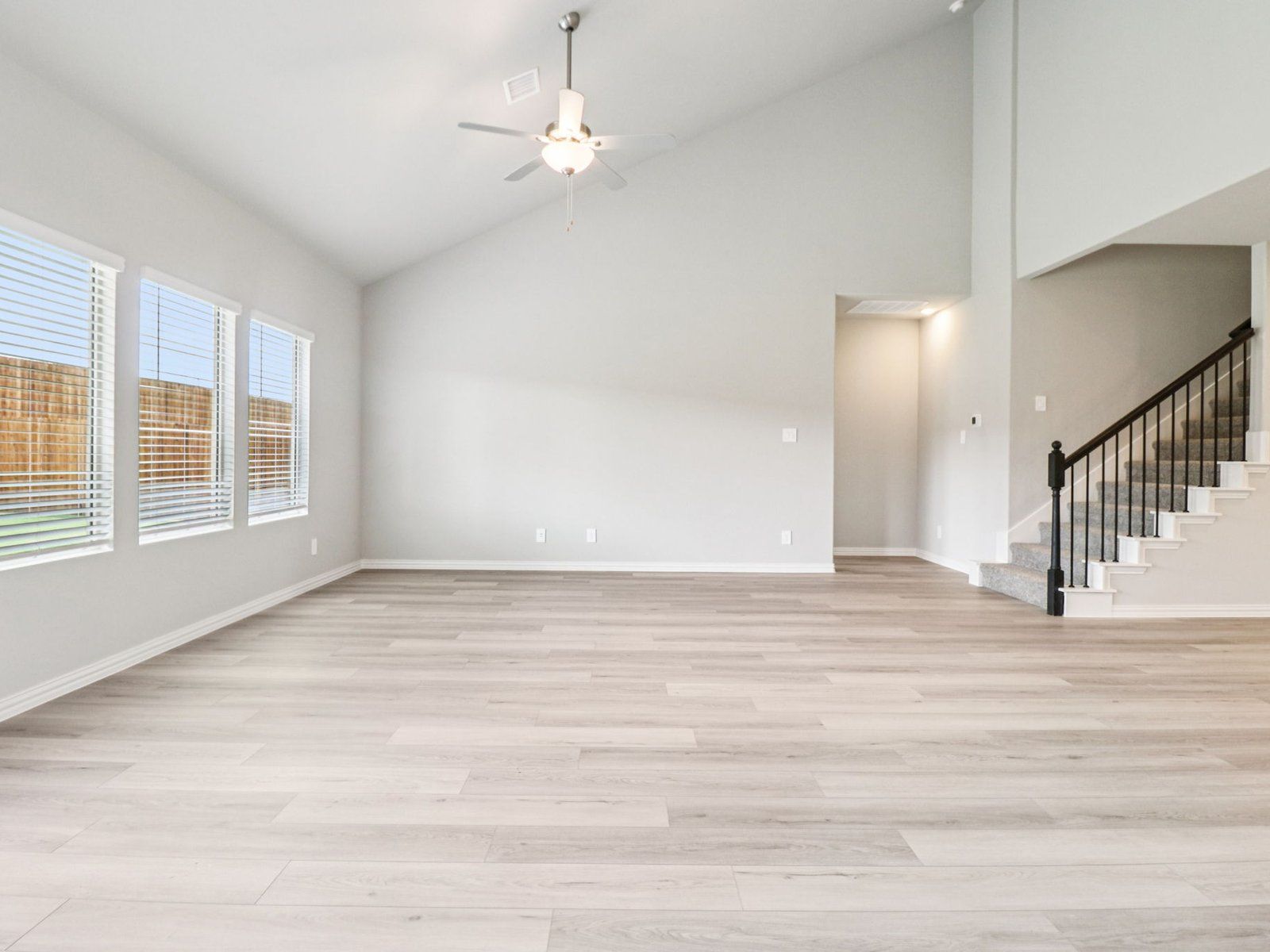 The Kessler floorplan with the Sleek interior package.:Living Room