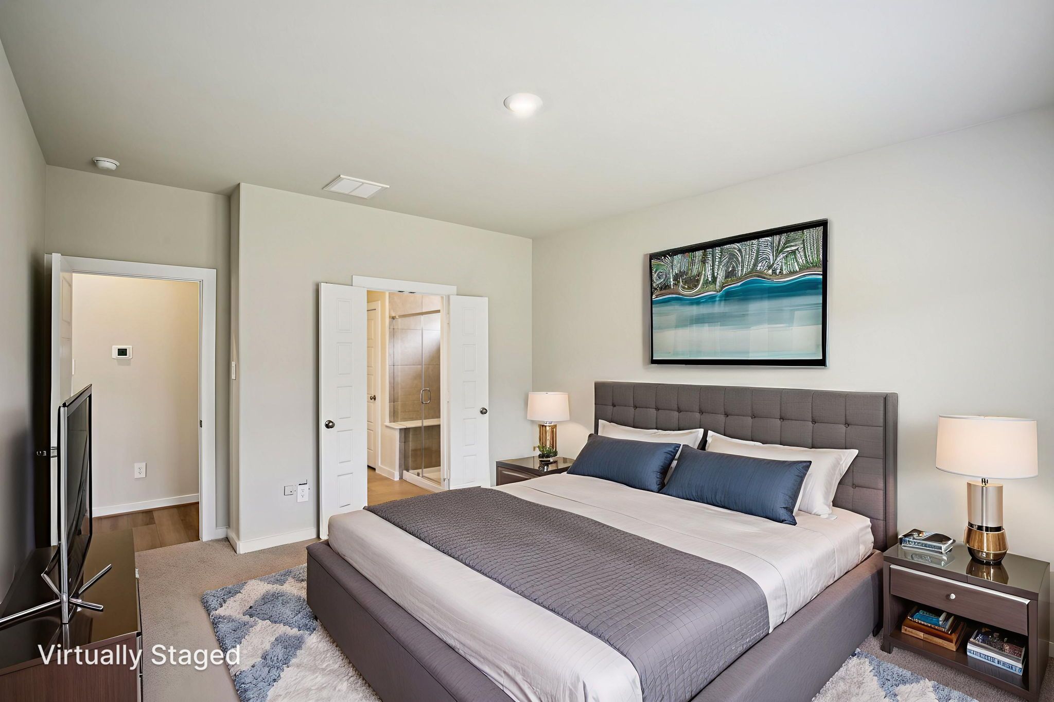 Bedroom:The Gateway floorplan in Montgomery Oaks of Conroe, TX.