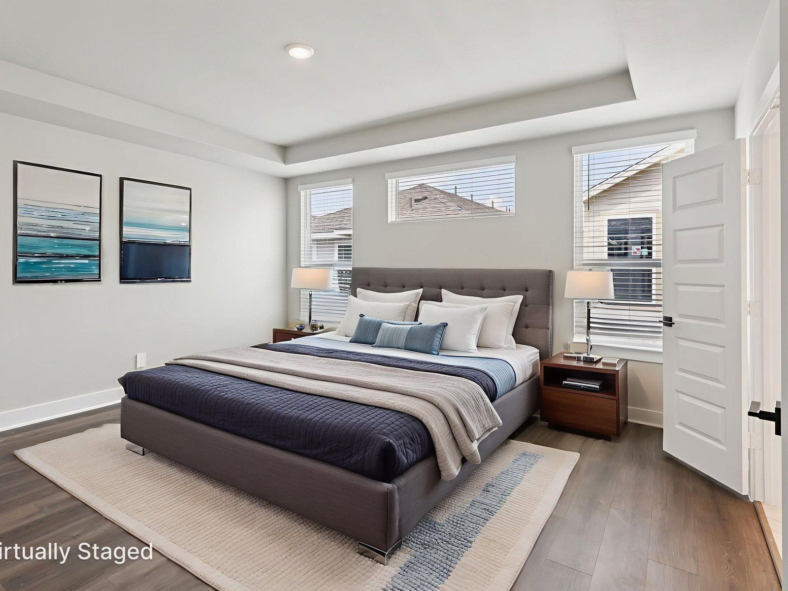 Primary Bedroom:The Sanctuary floorplan in Spring Brook Village of Houston, TX.