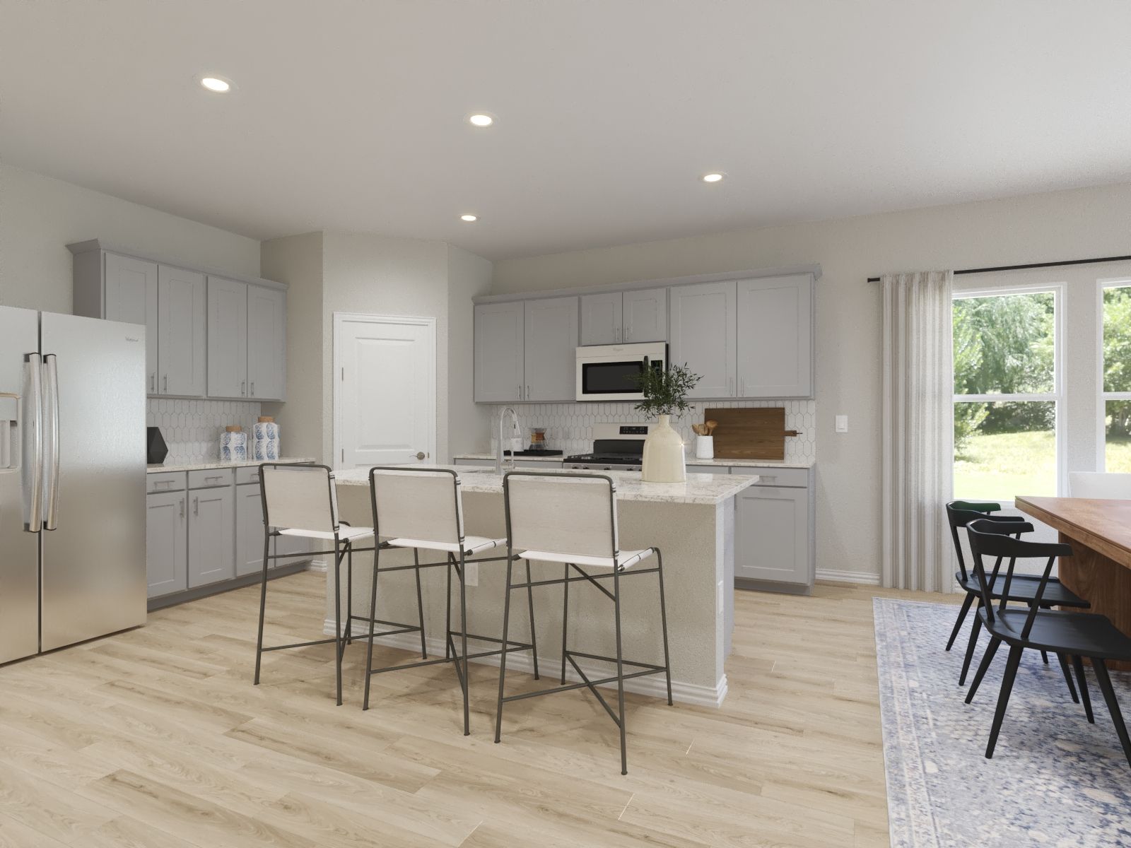 Kitchen:With a specious kitchen and large prep space, making meals has never been so easy.