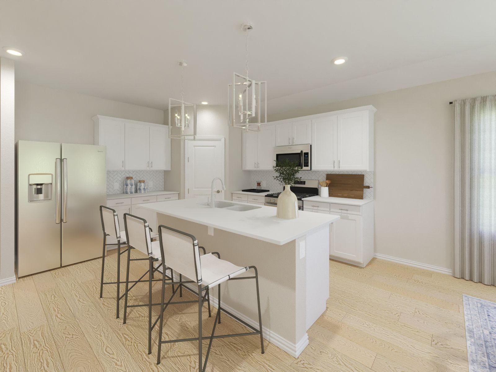 Kitchen:With a specious kitchen and large prep space, making meals has never been so easy.