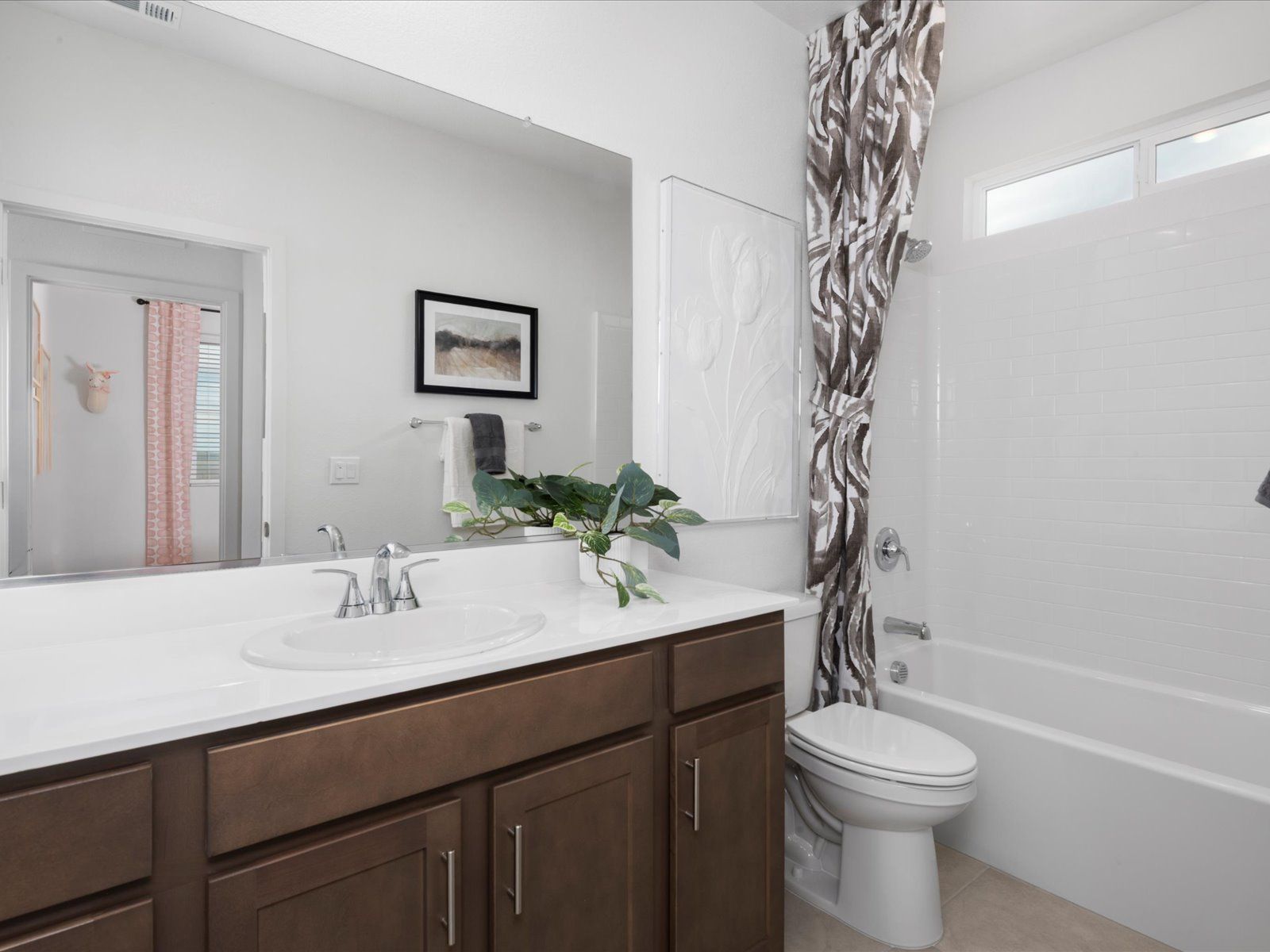 Bathroom:A Modeled 4521 at a nearby Meritage Homes community