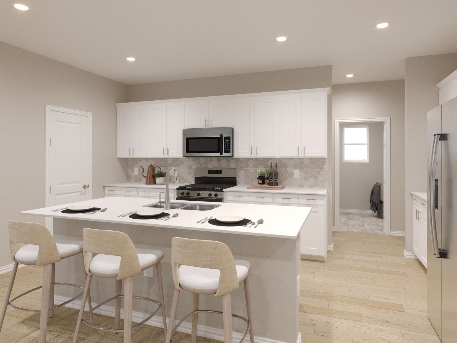 With a specious kitchen and large prep space, making meals has never been so easy.:Kitchen