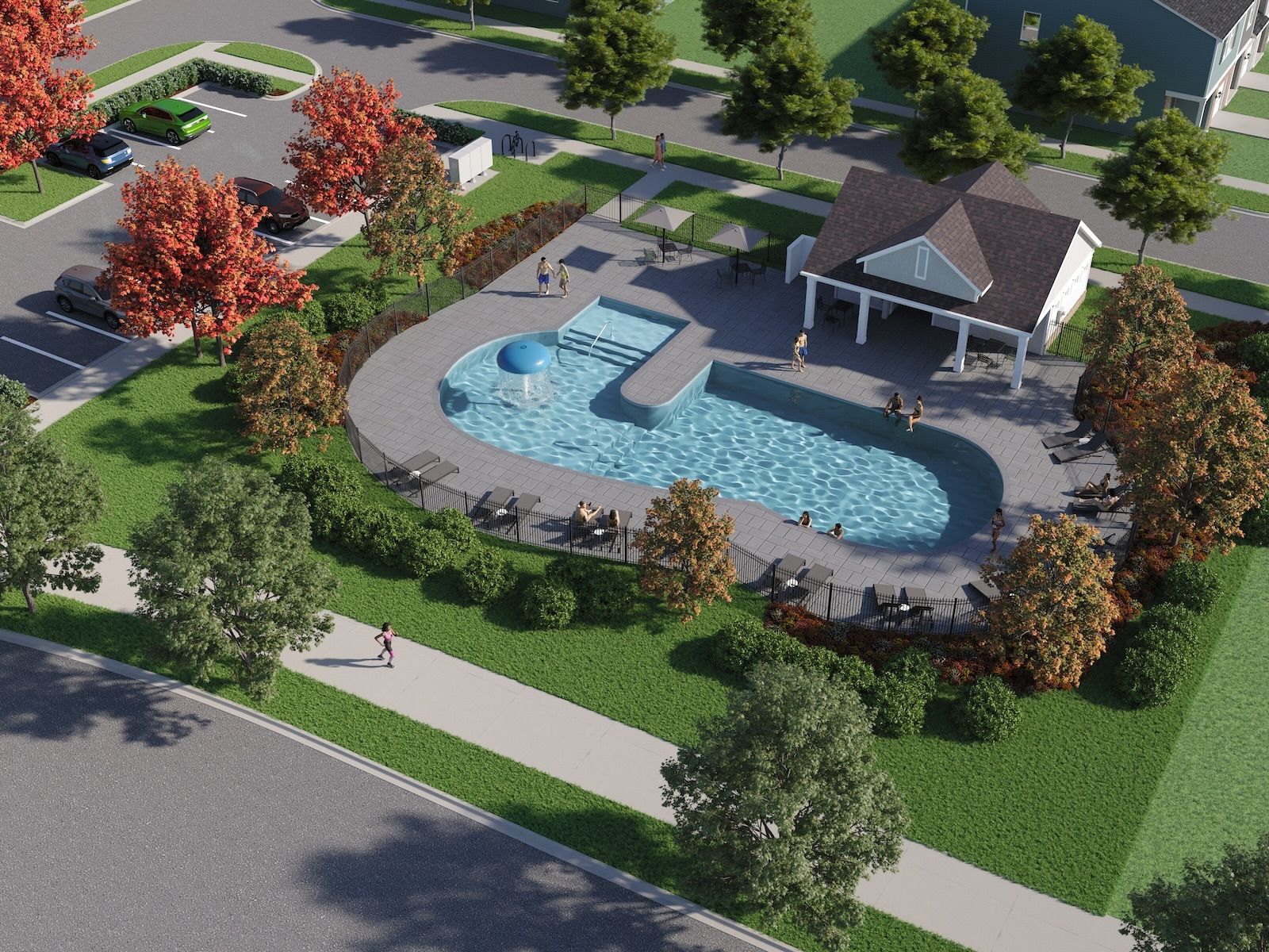 Enjoy a day in the sun at the community pool and cabana, coming soon.