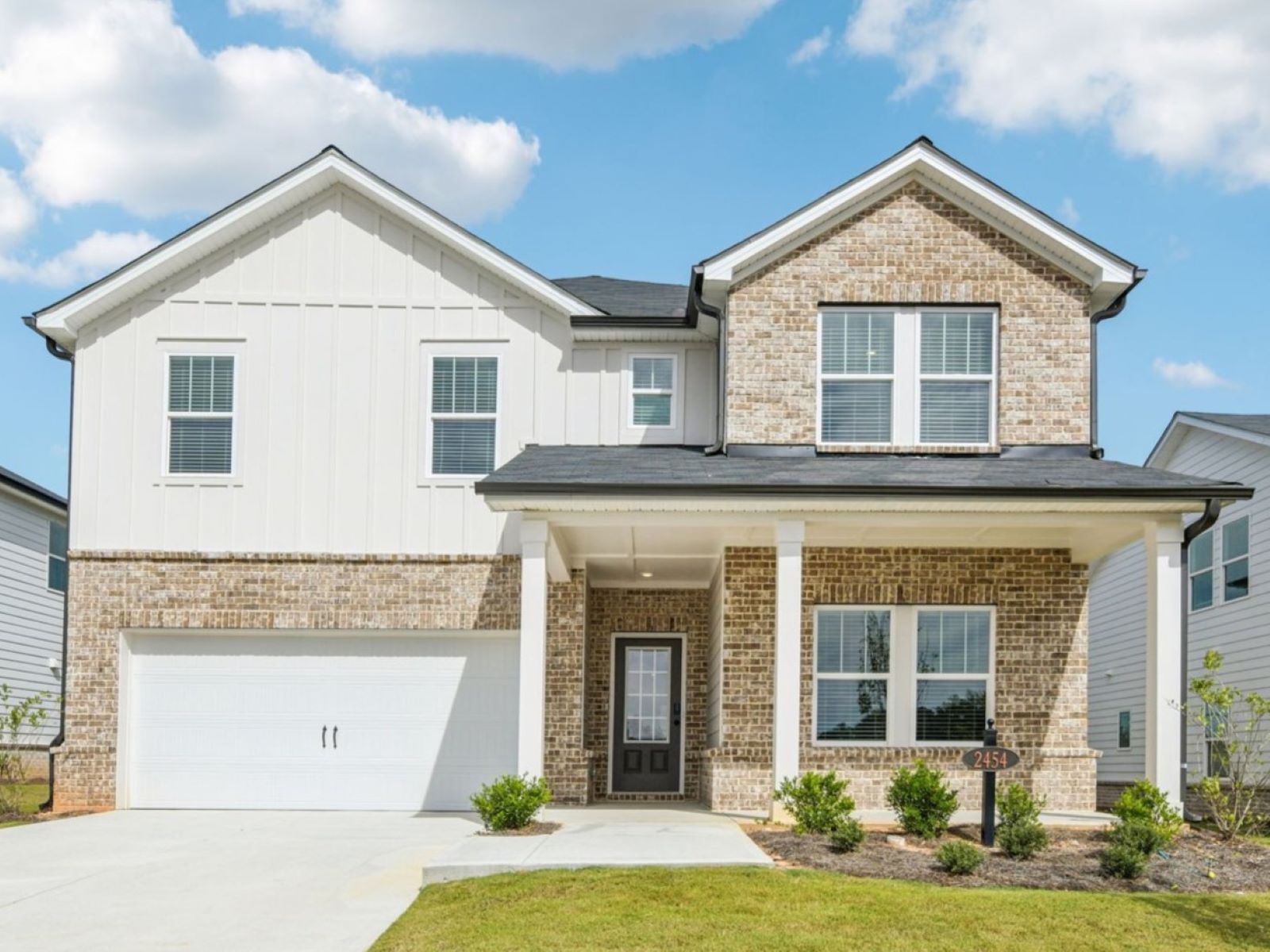 The Taylorsville floorplan with the F exterior elevation.:Front Exterior