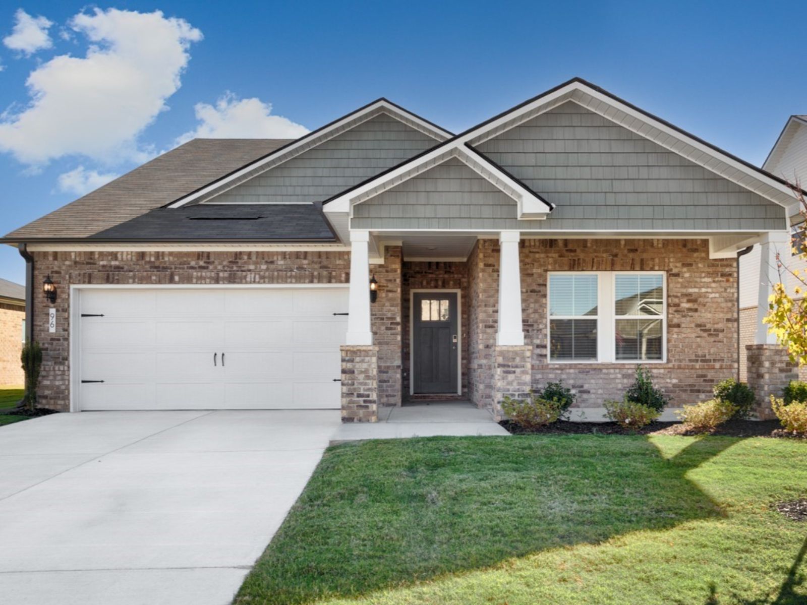 The Northbrook floorplan with the W exterior elevation.:Front Exterior