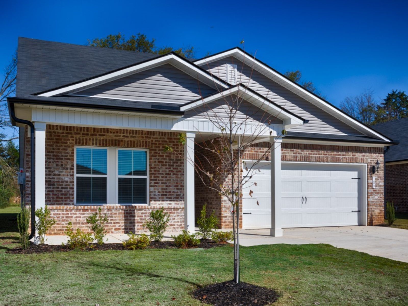 The Carolina floorplan with the W exterior elevation.:Front Exterior