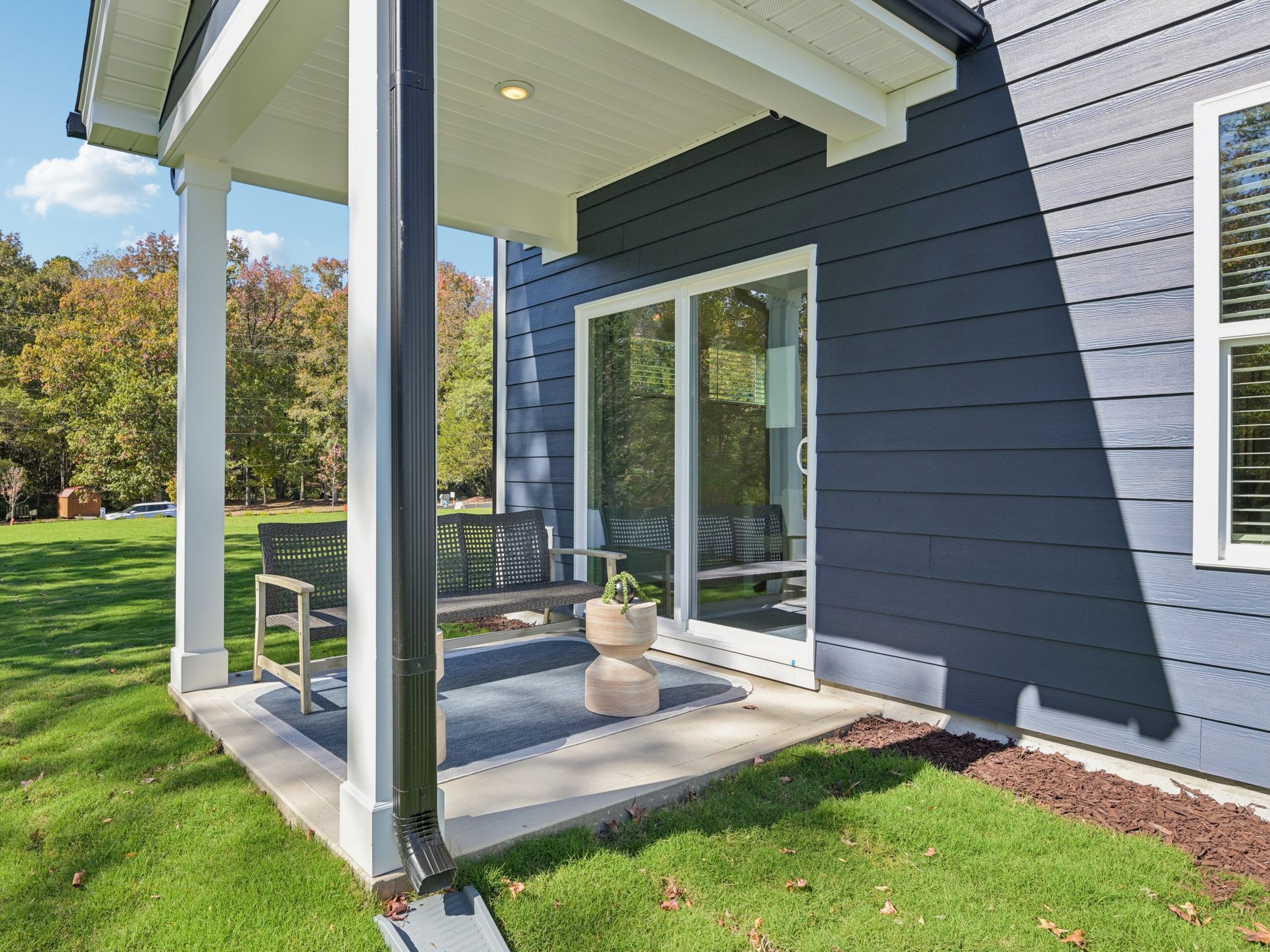 Covered Patio:Covered patio in the Johnson floorplan at a Meritage Homes community in Raleigh, NC.