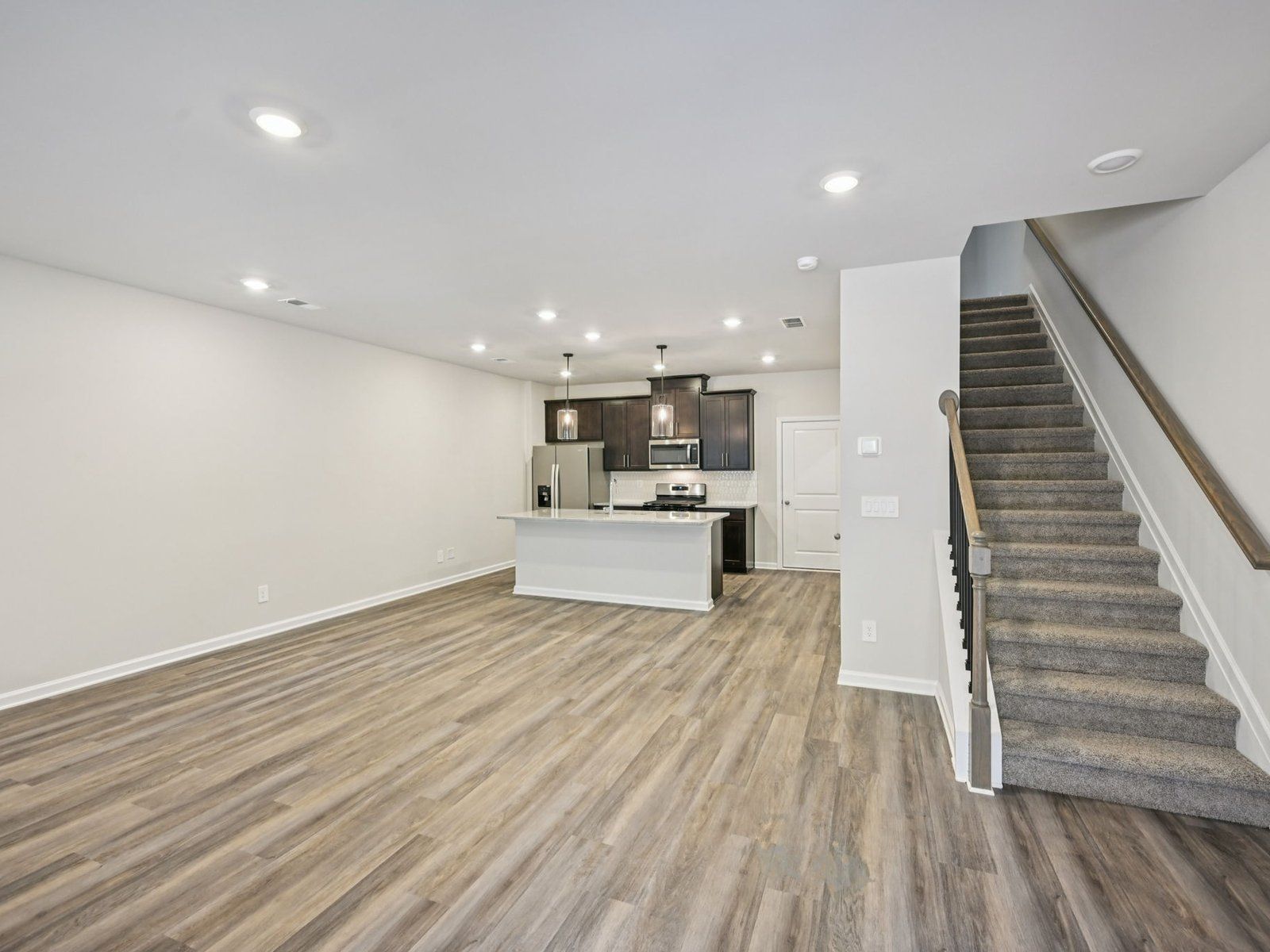 Great Room:The Truman floorplan with the Distinct Dark interior package.