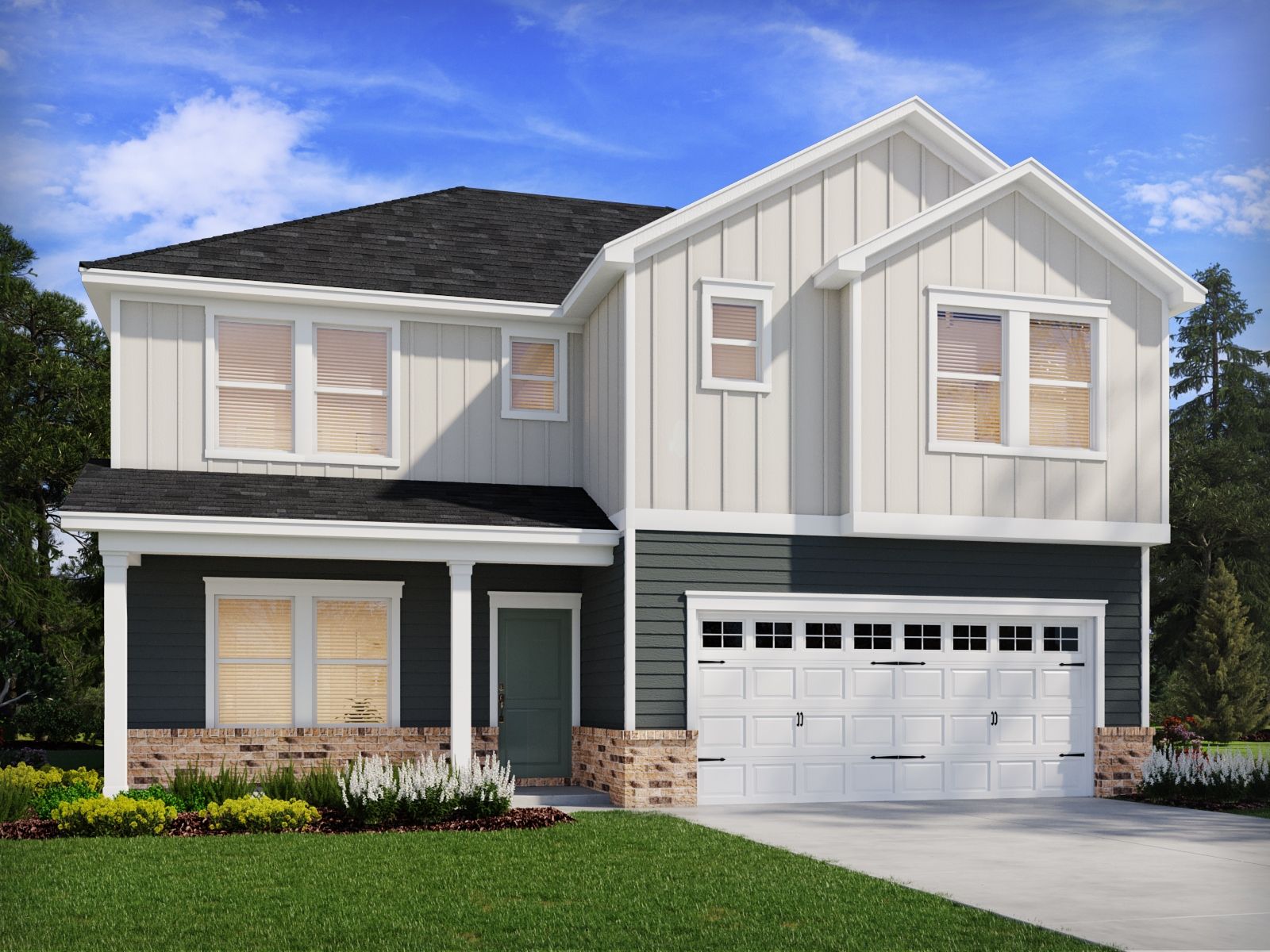 Watson Elevation Rendering:Watson elevation rendering at a Meritage Homes community in Wendell, NC.