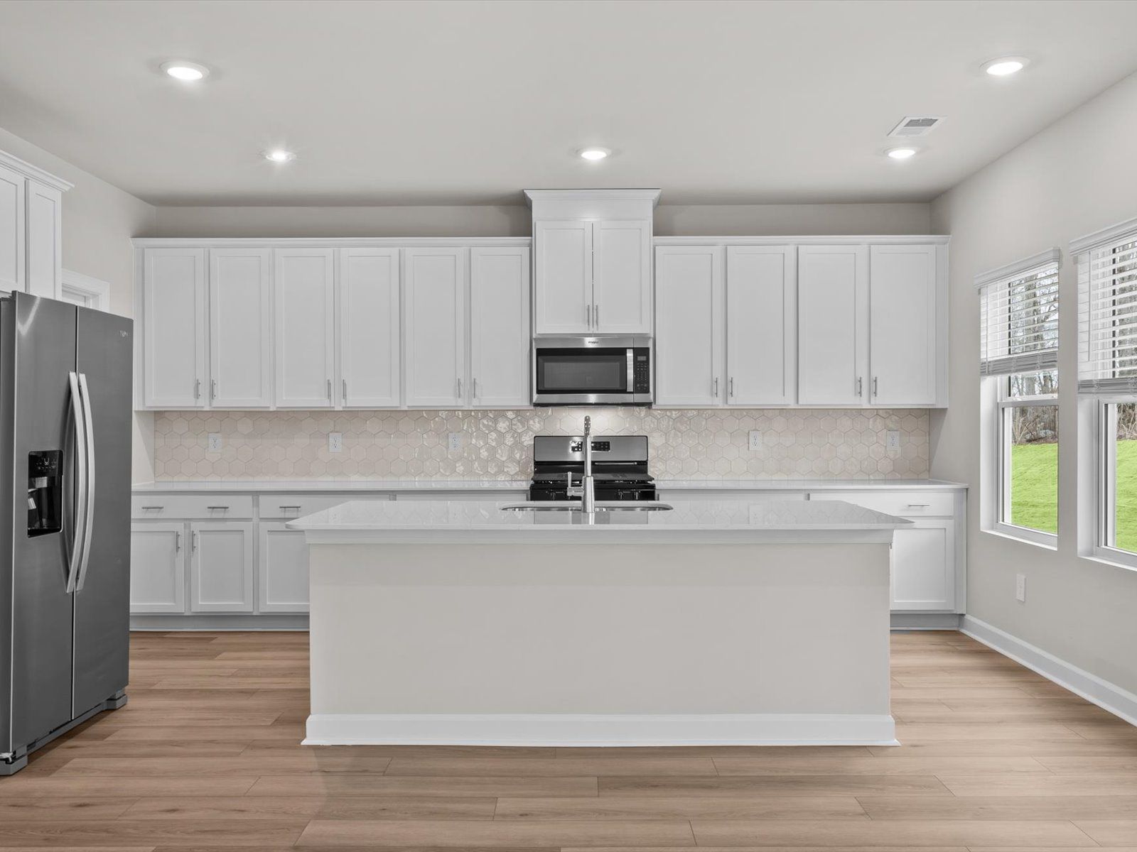 Kitchen:The Dakota floorplan modeled at Maxwell Commons.