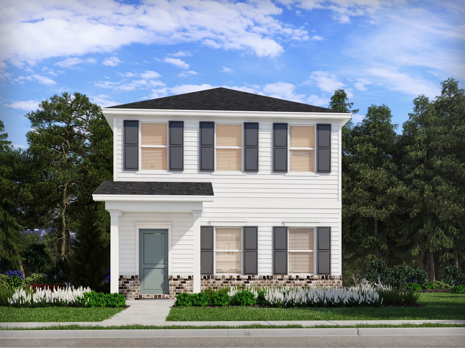 Cromwell Elevation Rendering:Cromwell elevation rendering at a Meritage Homes community in Wendell, NC.