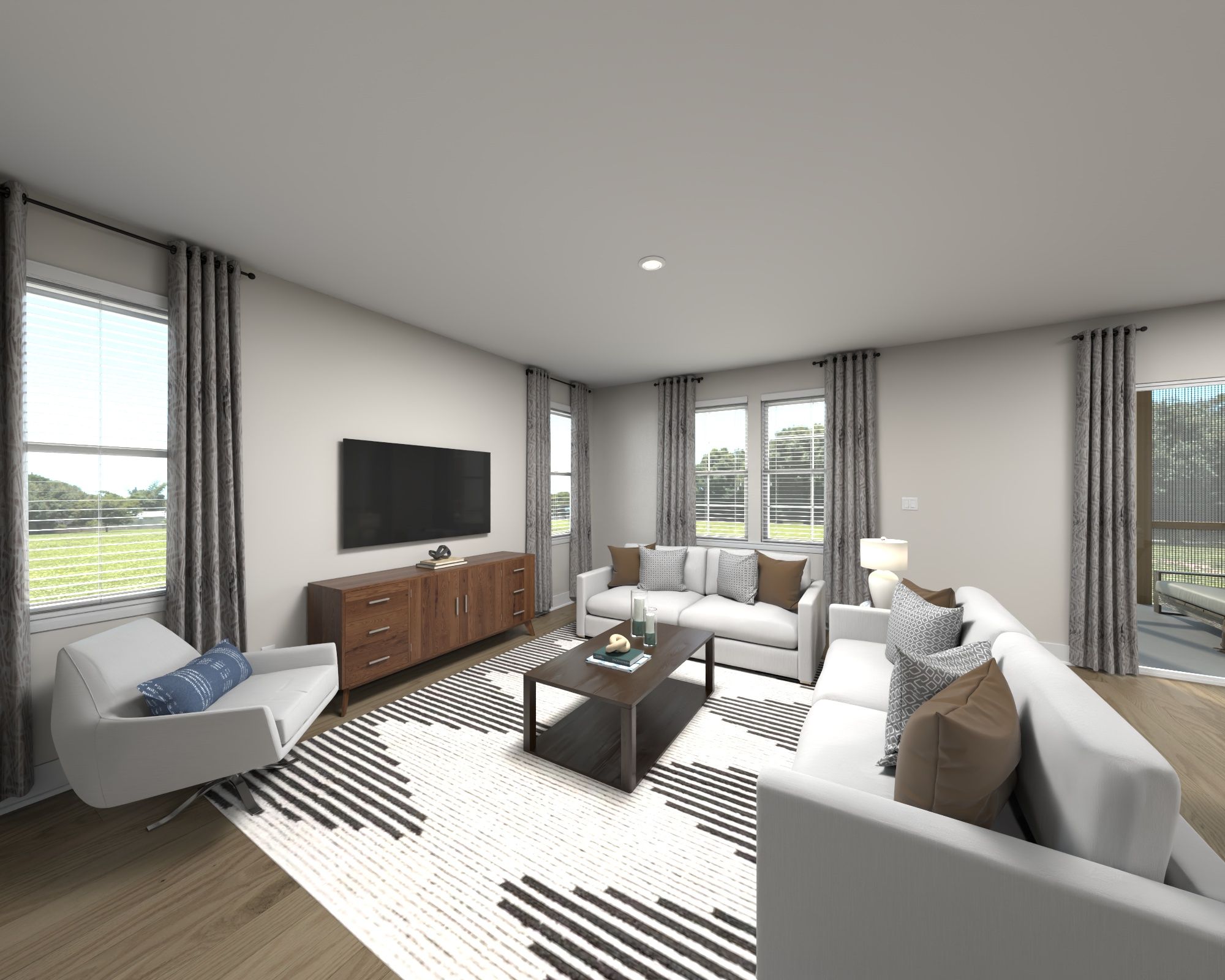 Great Room:Great room in the Wilson floorplan at Meritage Homes.