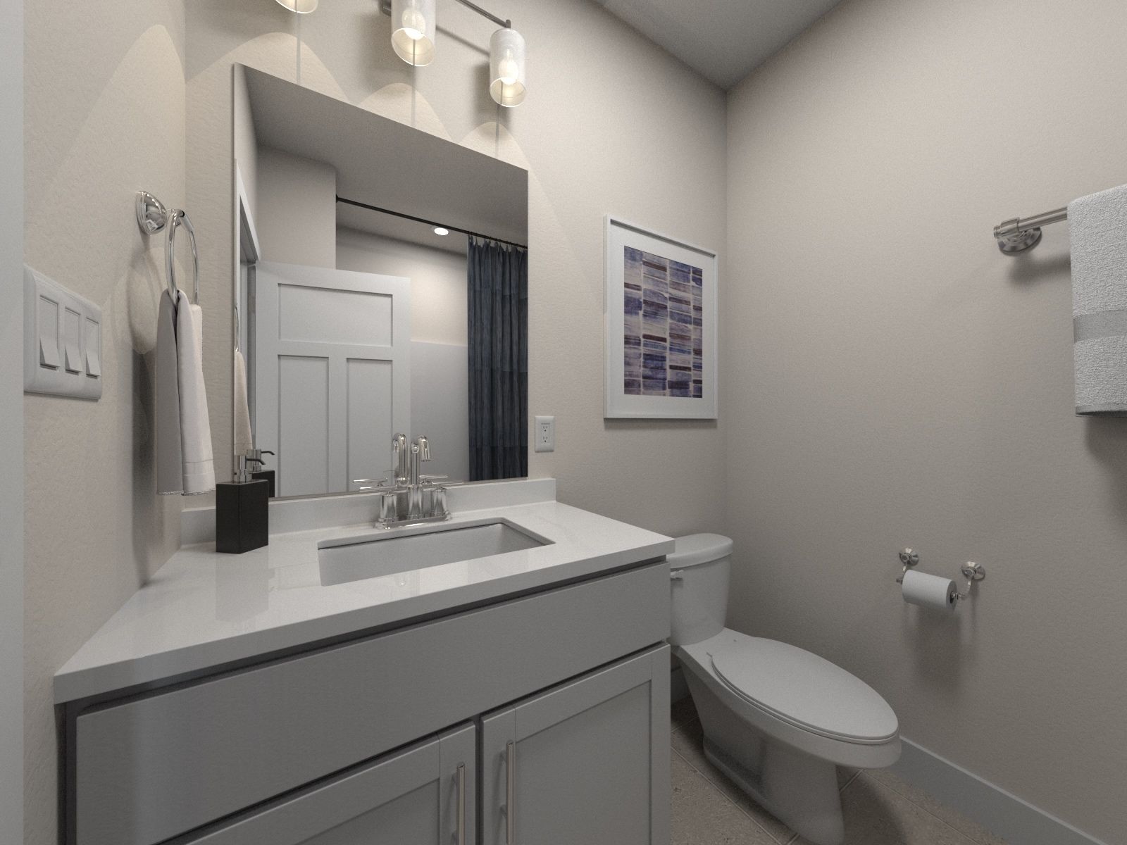 Bathroom Rendering:Bathroom Rendering