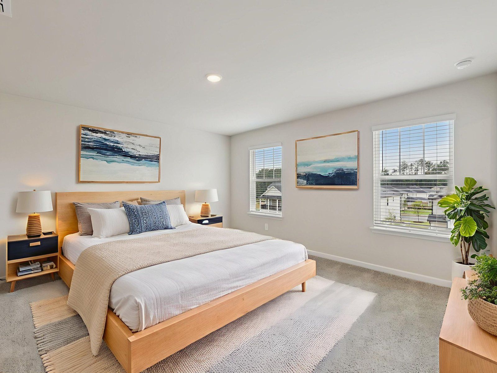 Primary Bedroom:Primary bedroom in the Lewiston floorplan at a Meritage Homes community in Atlanta, GA.