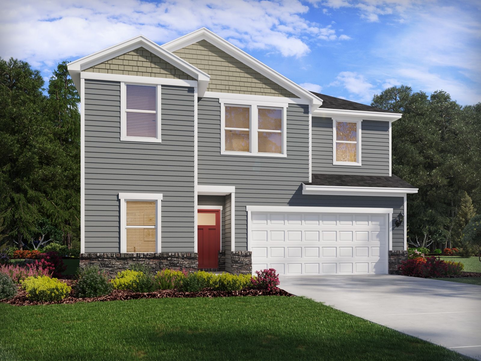 Lakeland Elevation Rendering:Lakeland Elevation Rendering