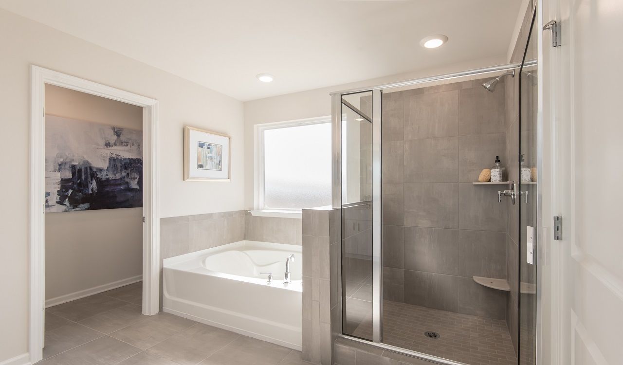 Primary Bathroom:Pamper yourself in the spa-inspired bathroom.