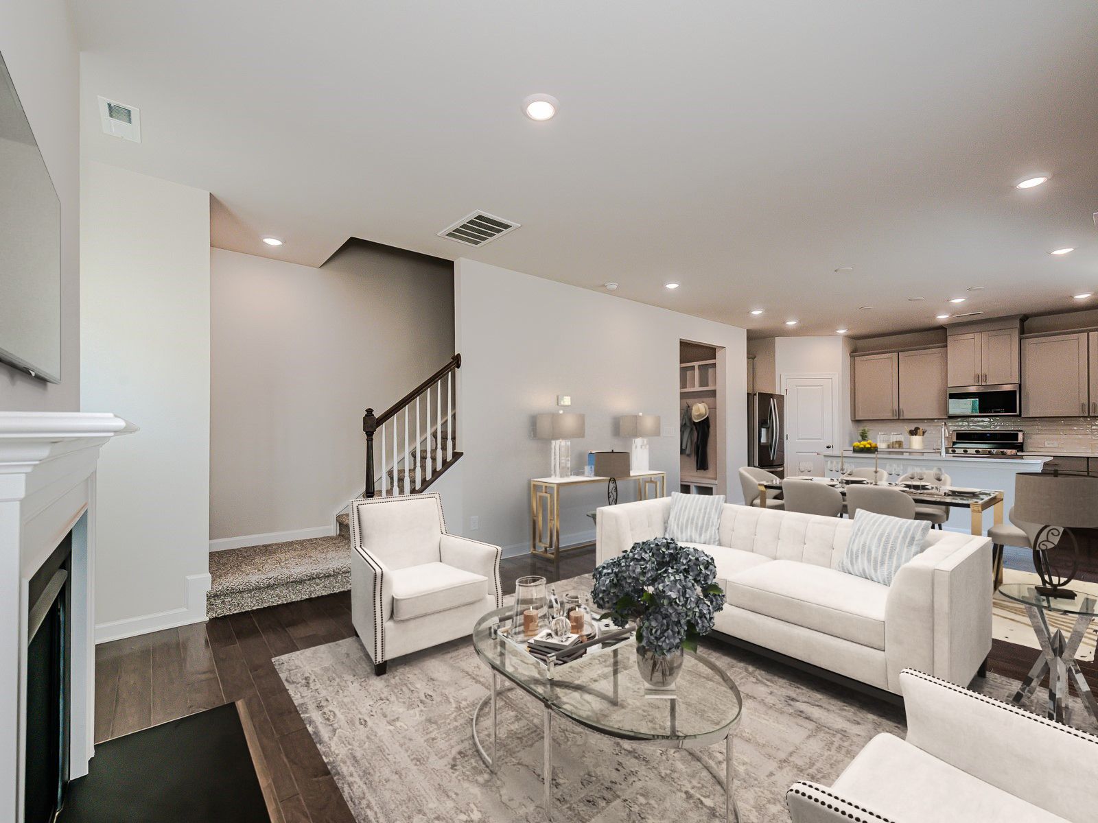 The open-concept floorplan allows for easy entertaining.:The open-concept floorplan allows for easy entertaining.