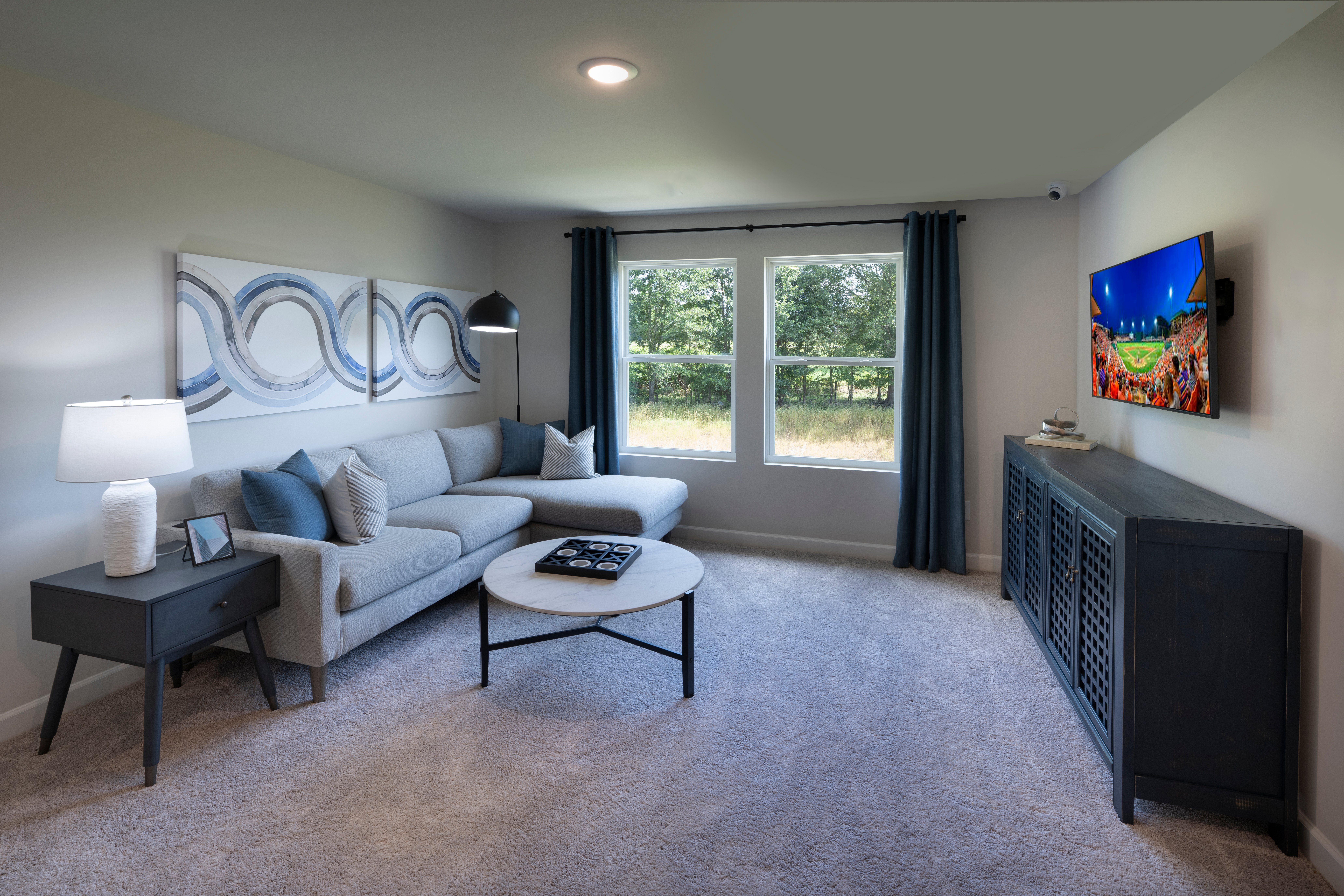 The Dakota floorplan modeled at Brighton Meadows.:The Dakota floorplan modeled at Brighton Meadows.
