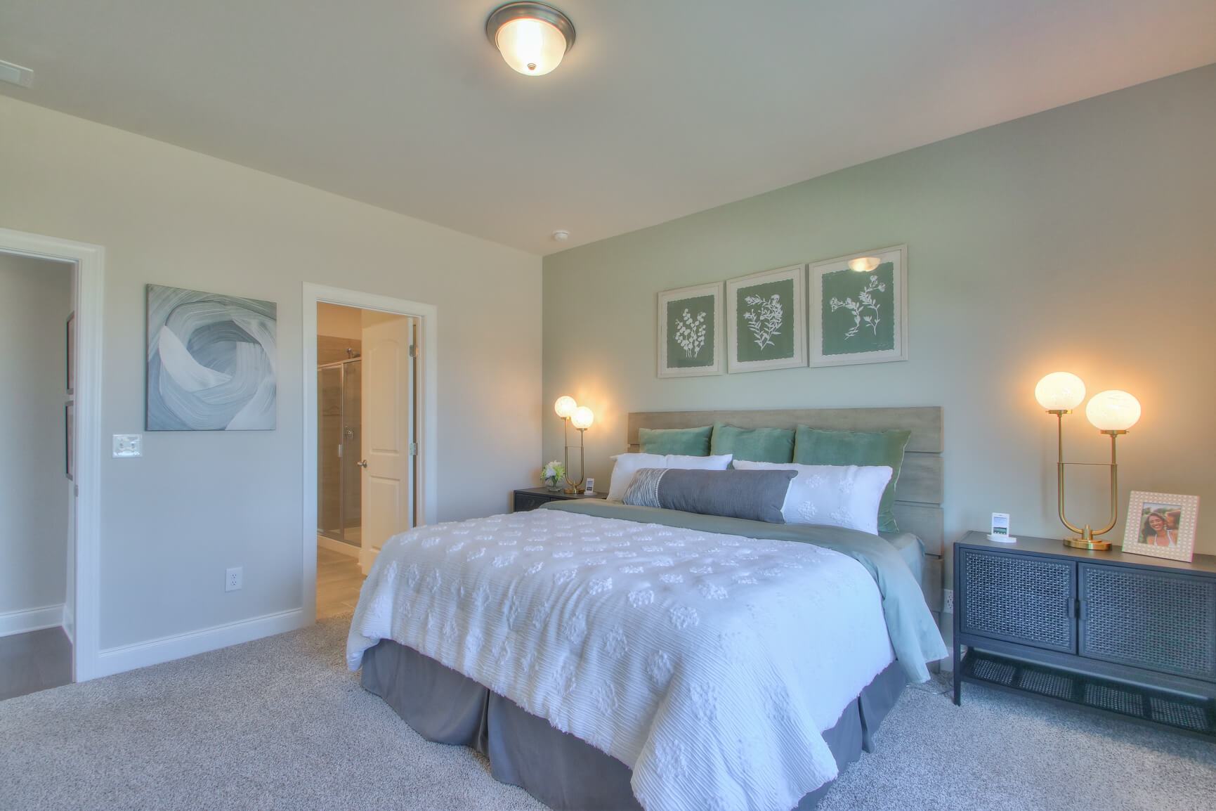 The primary suite offers a private retreat.:The primary suite offers a private retreat.