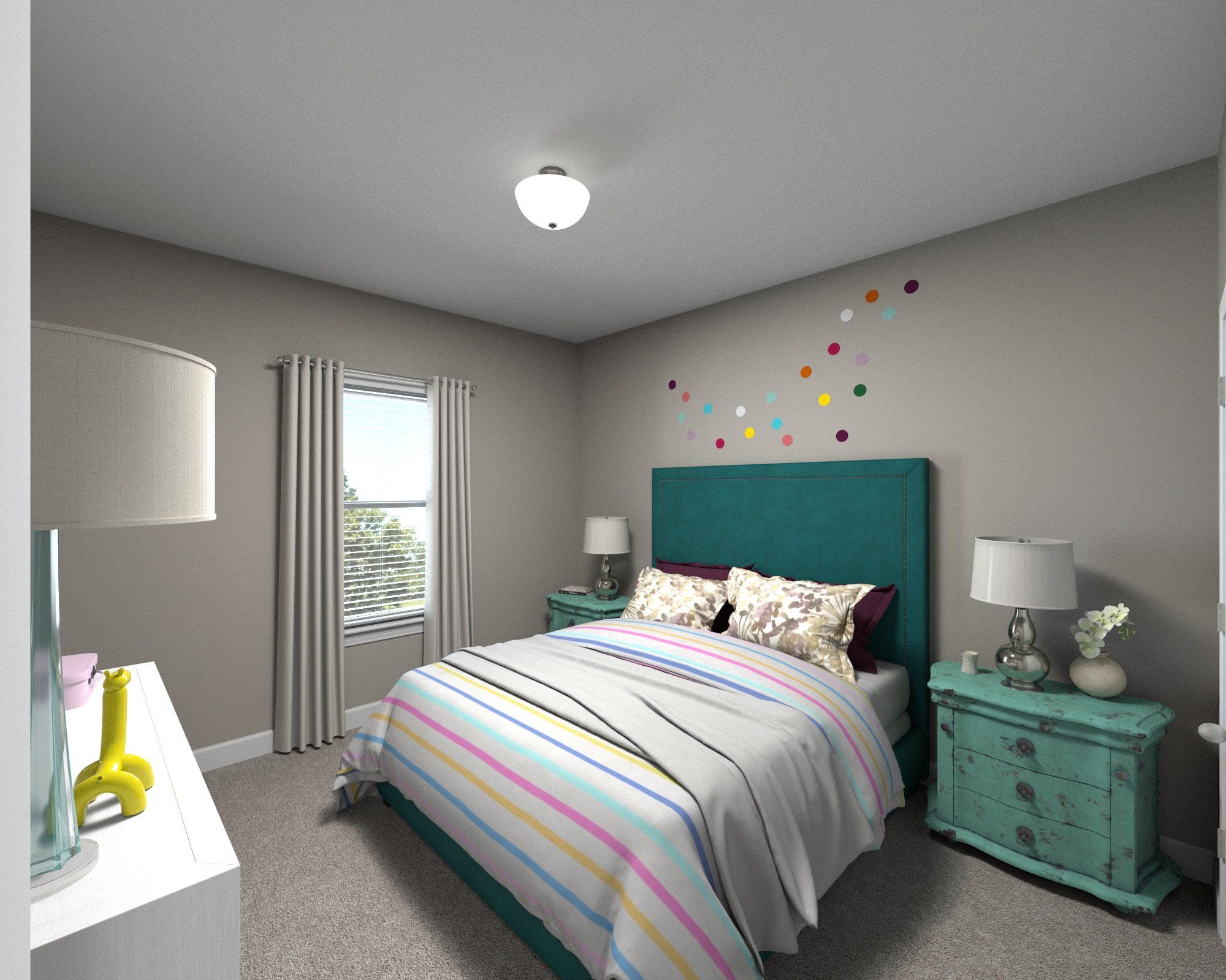 Secondary bedrooms offer the kids plenty of space to grow and make their own.:Secondary bedrooms offer the kids plenty of space to grow and make their own.