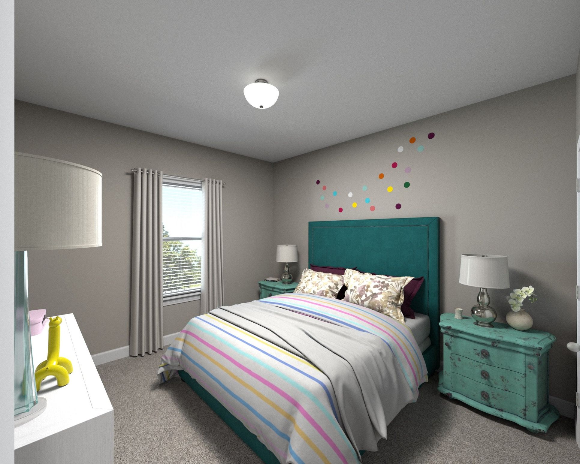 Secondary bedrooms offer the kids plenty of space to grow and make their own.:Secondary bedrooms offer the kids plenty of space to grow and make their own.