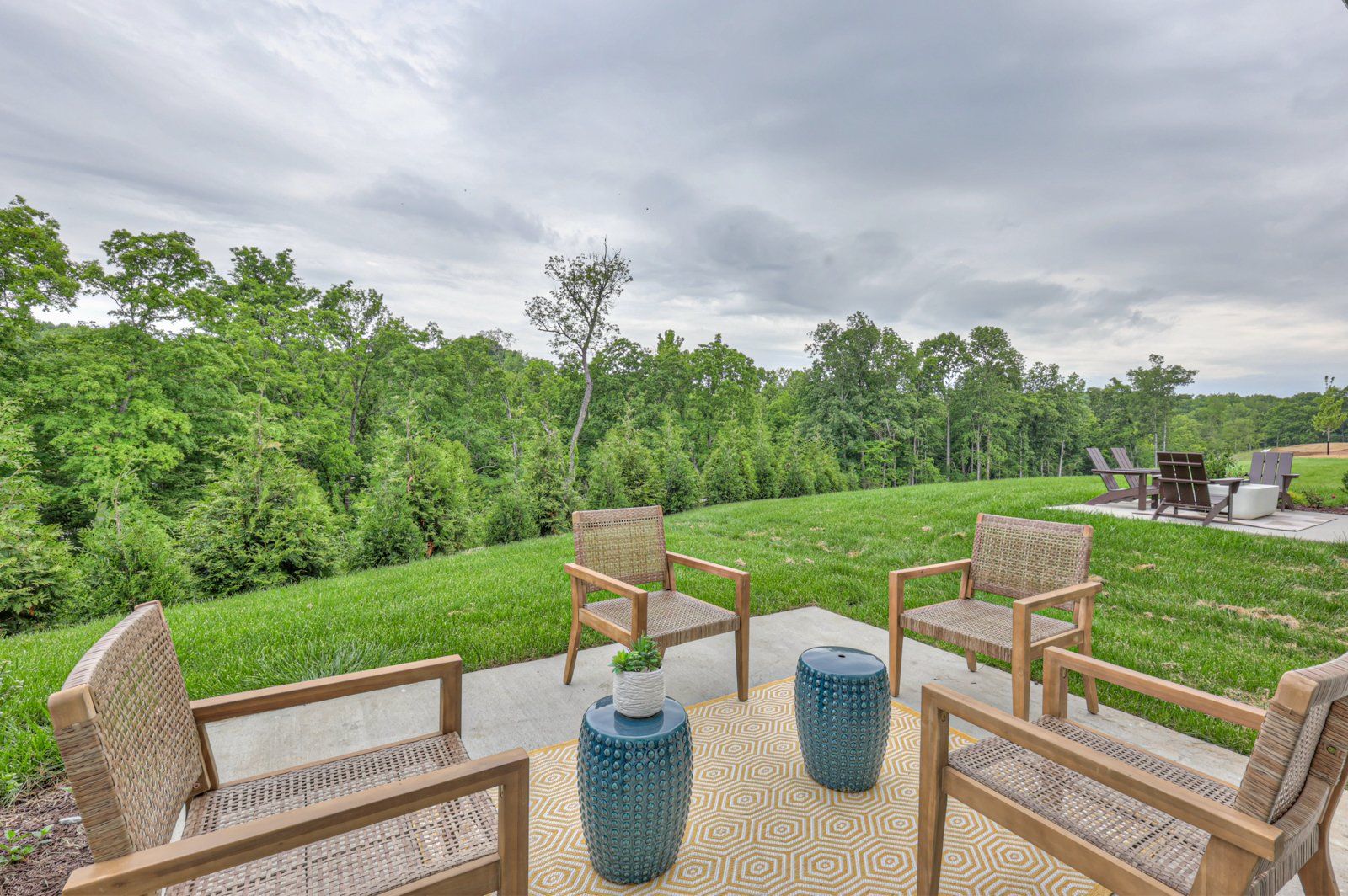 Enjoy summer nights on the back patio.