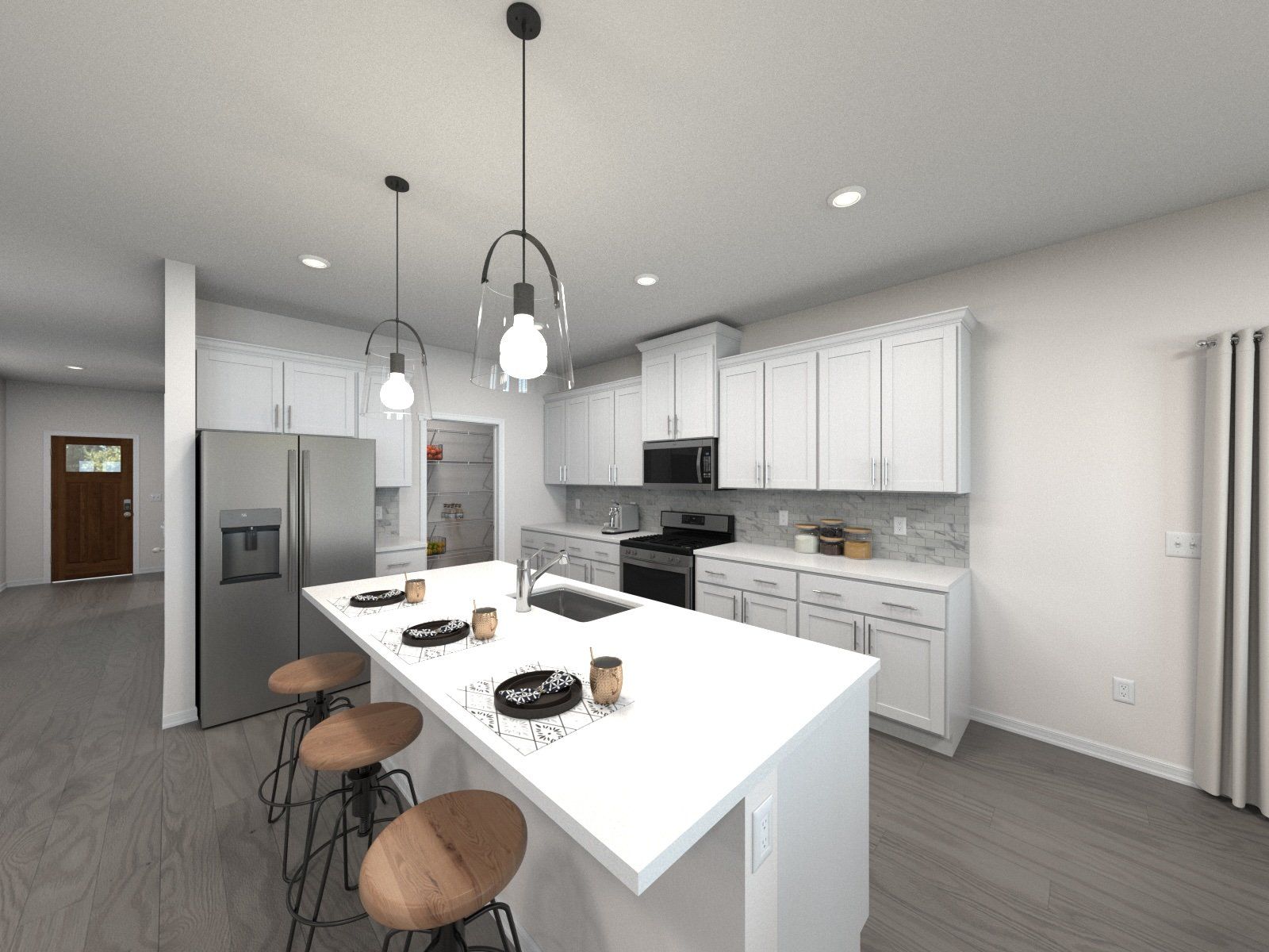 Skip takeout and prep dinner in the well-appointed kitchen.:Kitchen