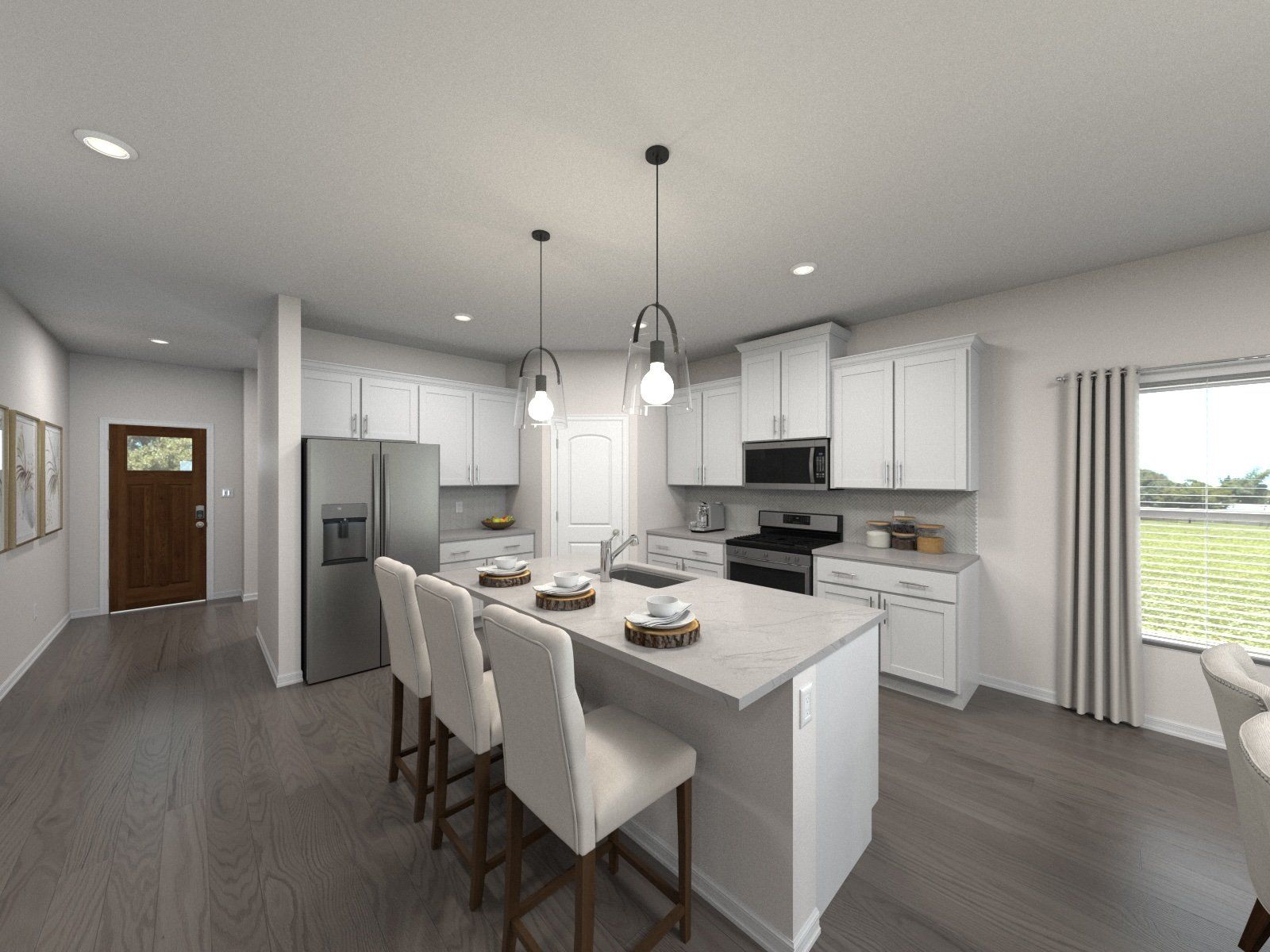 Virtually Staged Kitchen:Virtually Staged Kitchen