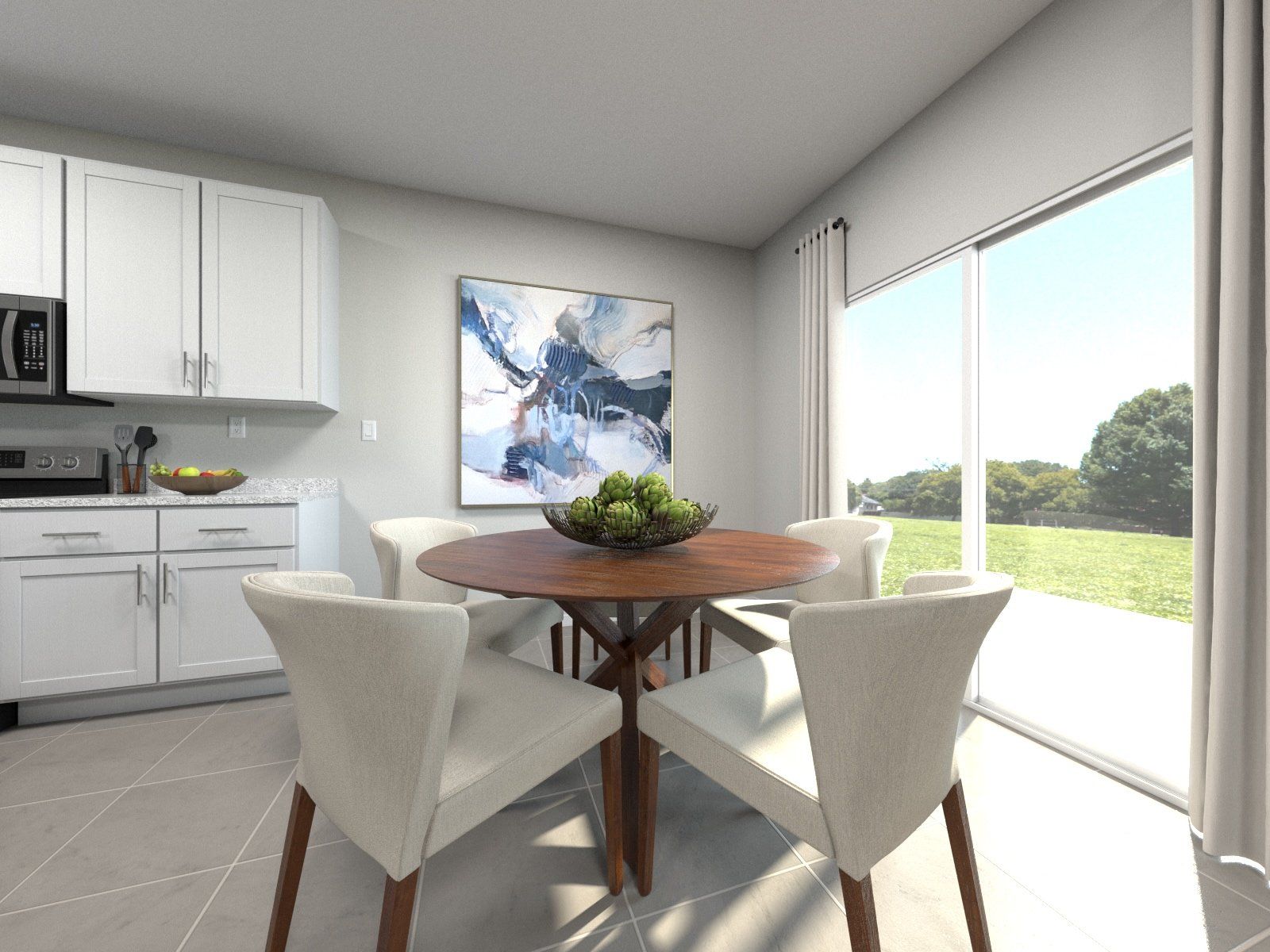 Dining rendering in the Archer.:Dining rendering in the Archer.