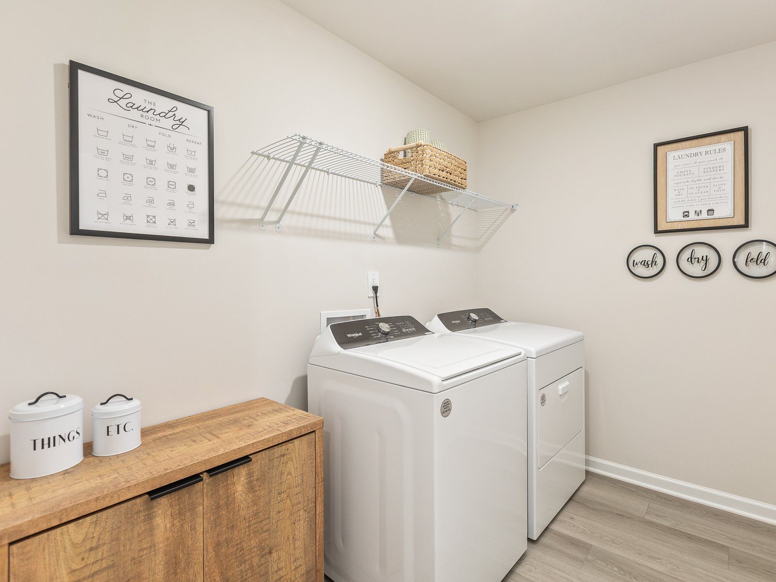 Laundry Room:Laundry room in the Chatham floorplan at a Meritage Homes community in Angier, NC.