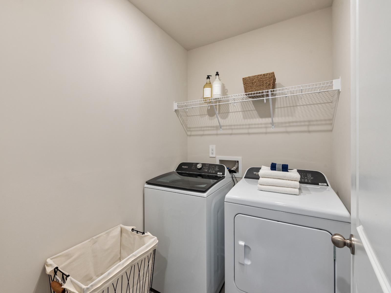 Laundry Room:Laundry in an Opal at a Meritage Homes community in Charlotte, NC.
