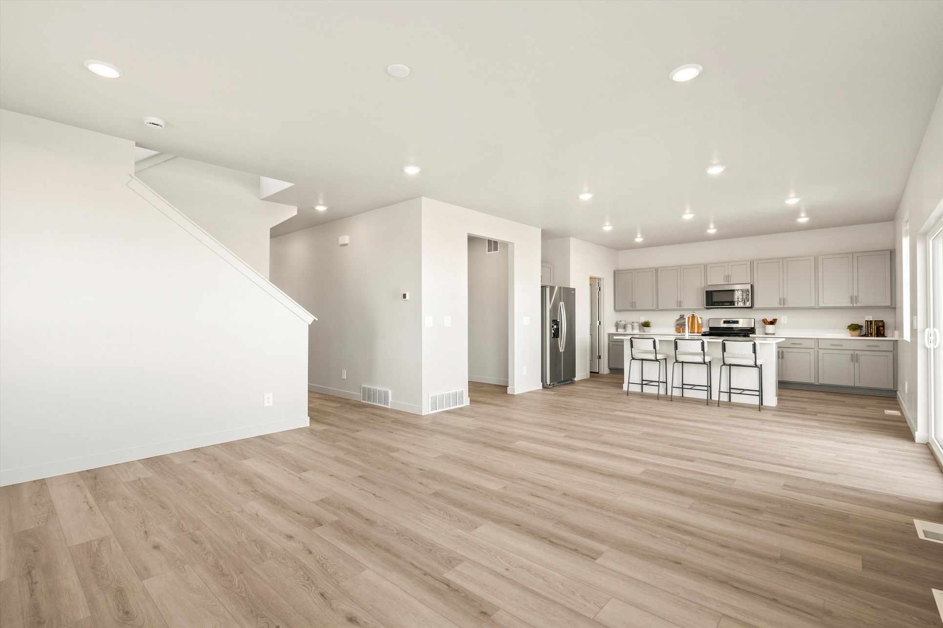 Kitchen:The Solitude floorplan interior image taken at a Meritage Homes Community in Tooele, UT.