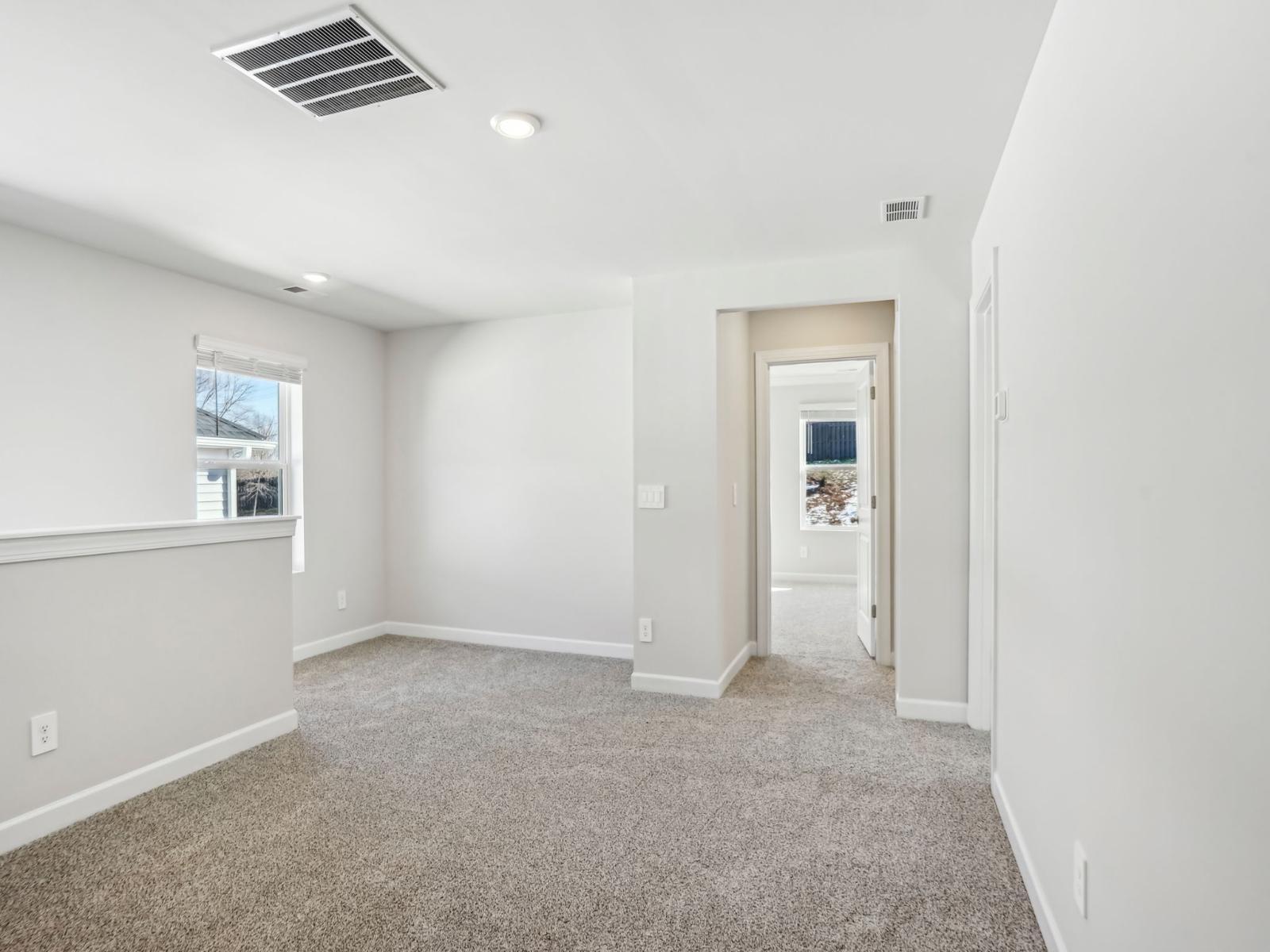 Turn the loft into a guest space, lounge area, or office.:Turn the loft into a guest space, lounge area, or office.