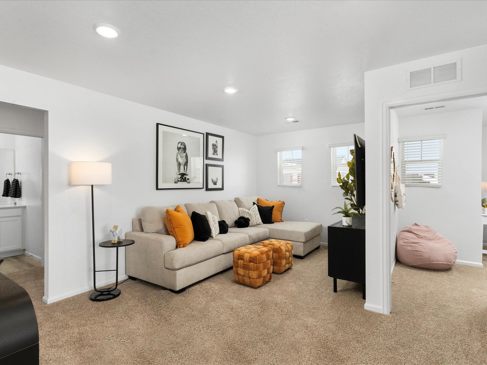 Living Area:The Twin Peaks model at Westgate a Meritage Homes community.