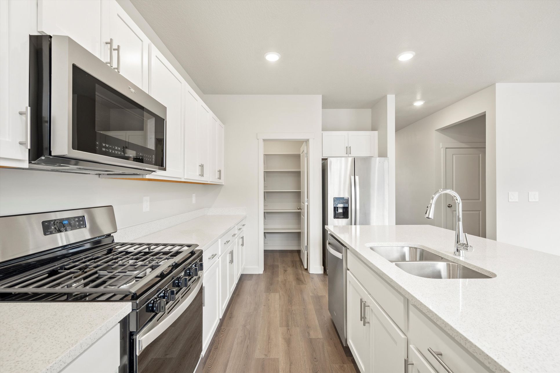 The Pine floorplan interior image taken at a Meritage Homes Community in Tooele, UT.