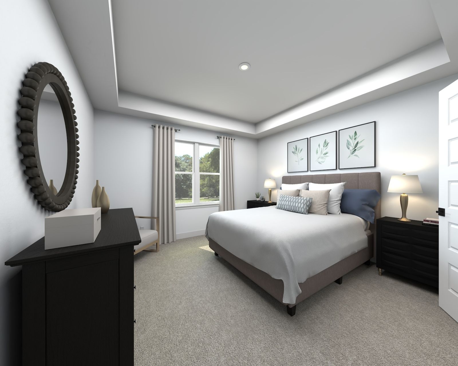 Rendering of the Corsica Primary Bedroom:Rendering of the Corsica Primary Bedroom