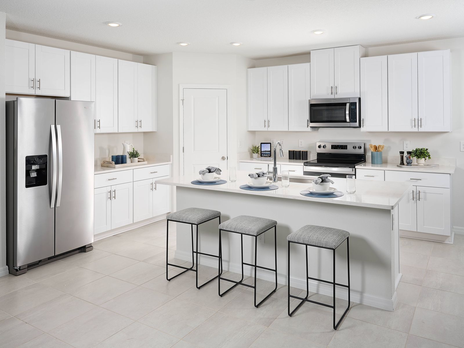 The Kitchen of the Essex Floorplan Modeled at Two Rivers.:The Kitchen of the Essex Floorplan Modeled at Two Rivers.