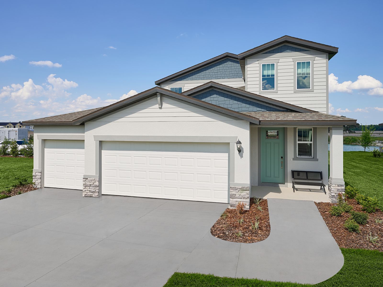 The Exterior of the Model at the Grove at Stuart Crossing.